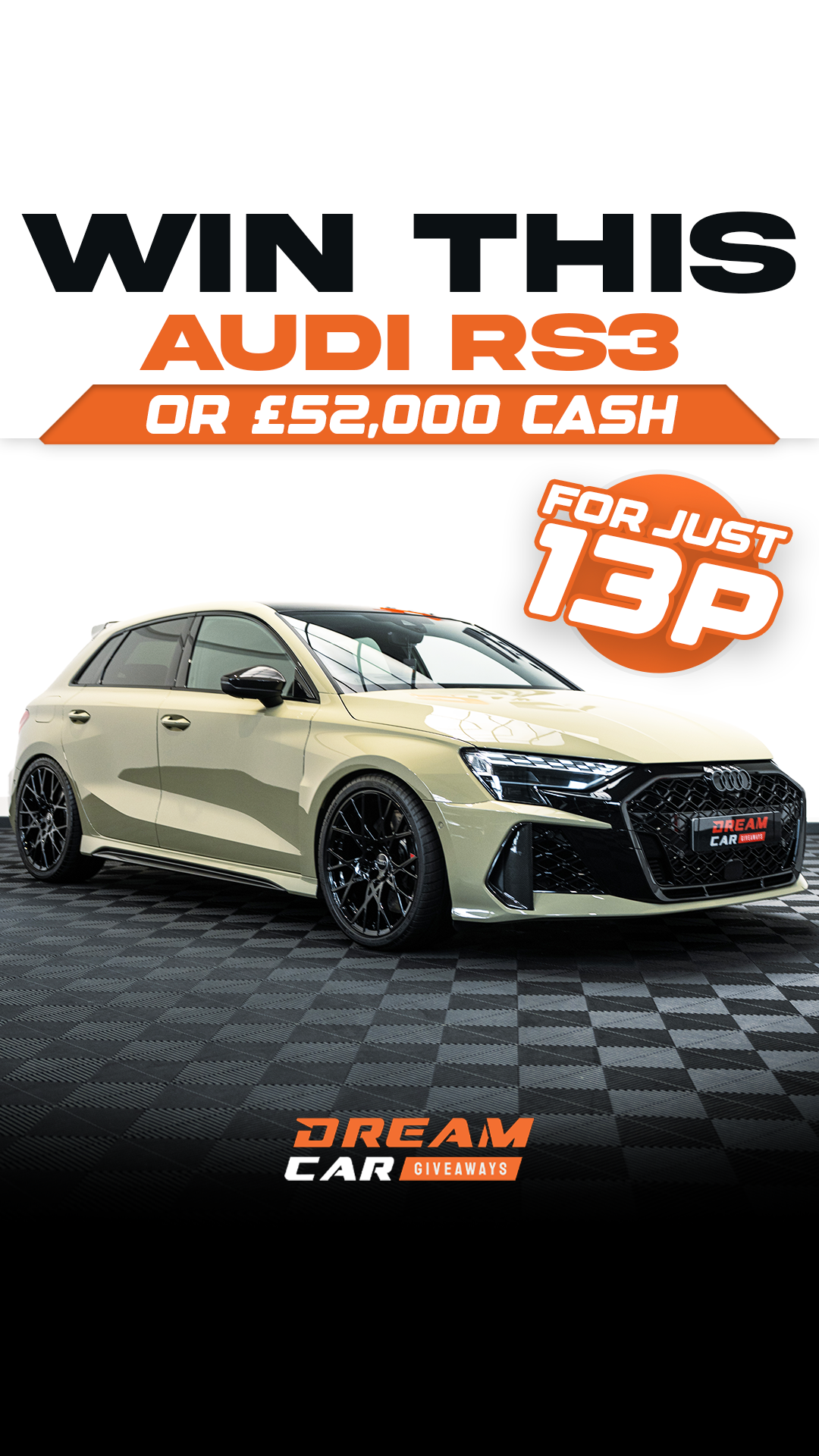 Dream Car Giveaways Facebook ad