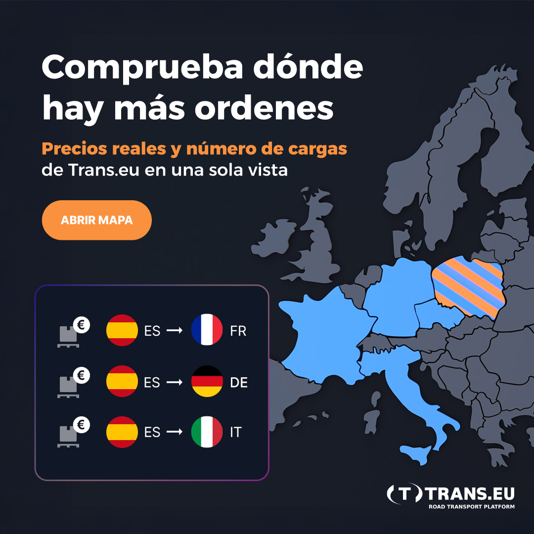 Trans.eu Platform Facebook ad: Ve dónde aumentan las cargas