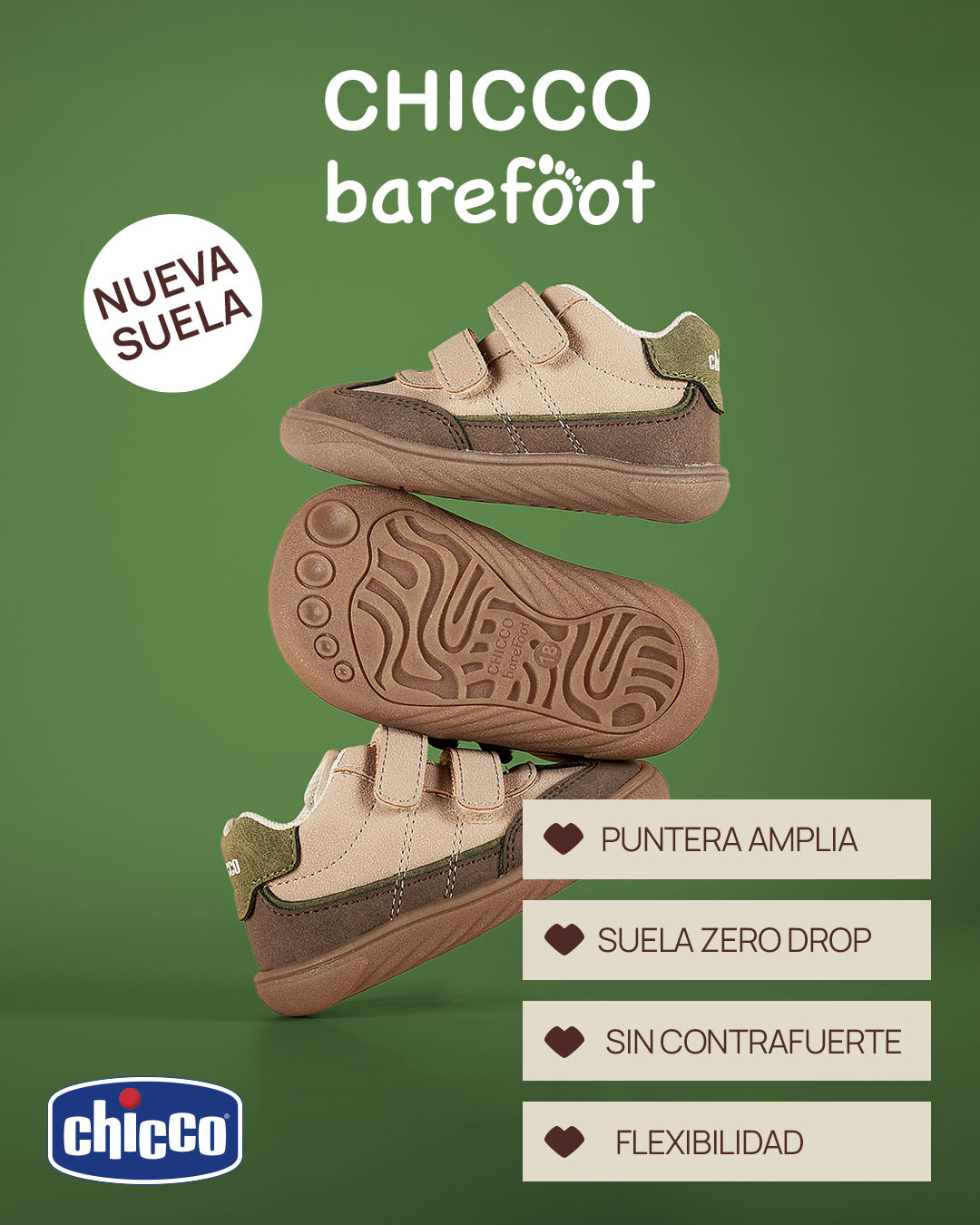 Chicco Facebook ad: ¡Descubre la nueva colección Barefoot!