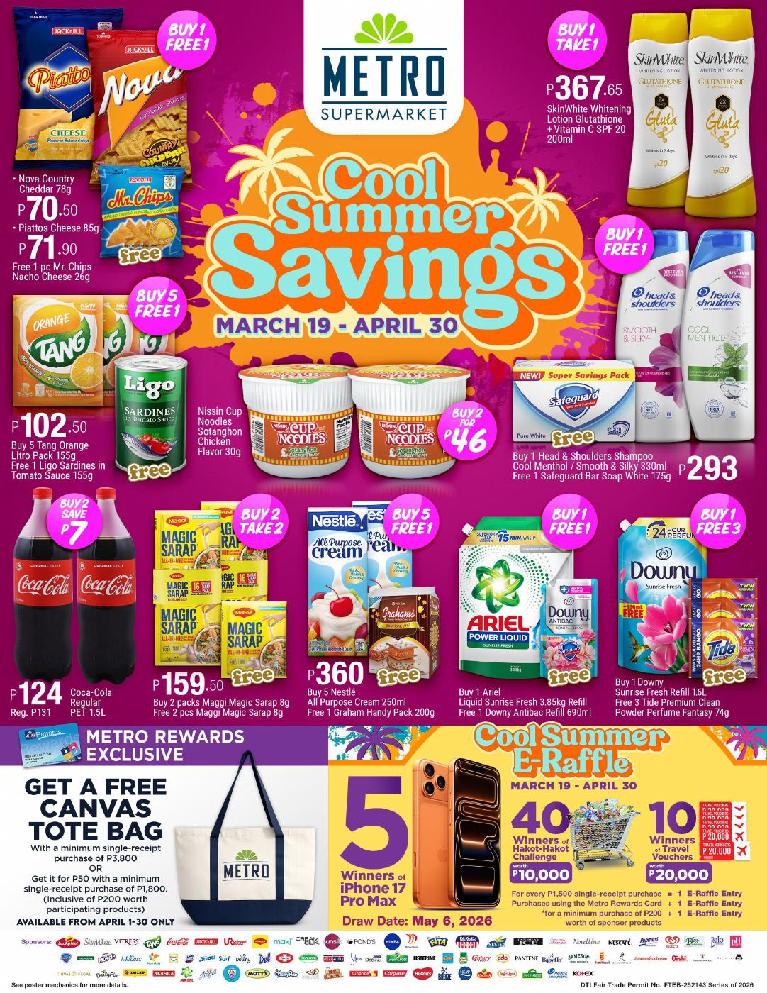 The Metro Stores Facebook ad: Metro Supermarket Cool Summer Savings | PDF to Flipbook