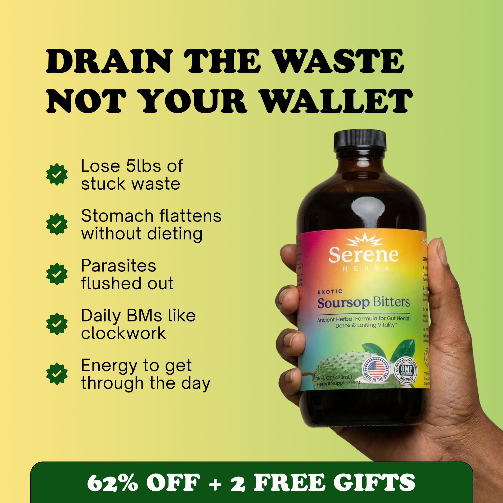 Serene Herbs Facebook ad: Shop Soursop Bitters Now!