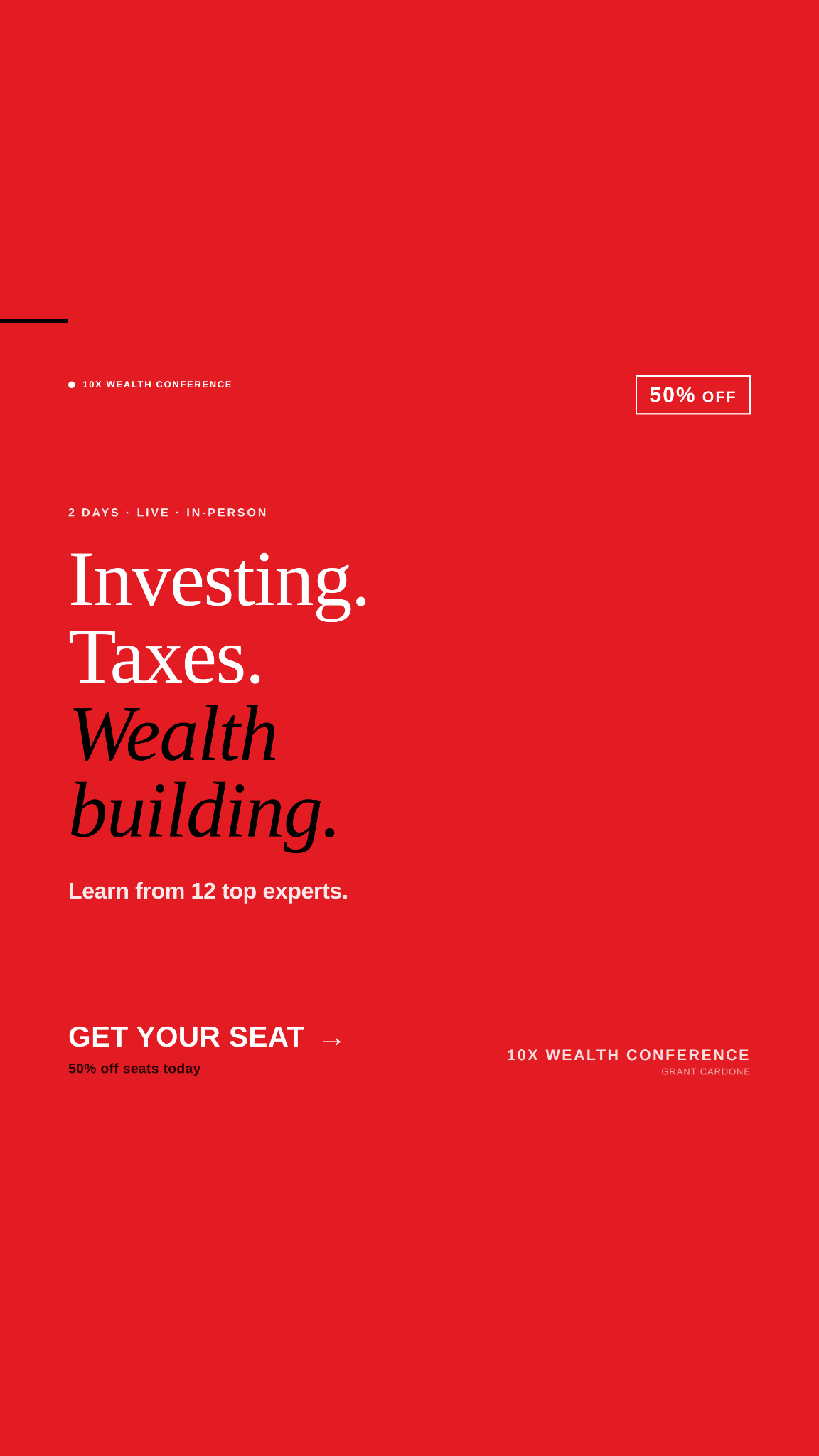 Grant Cardone Enterprises Facebook ad