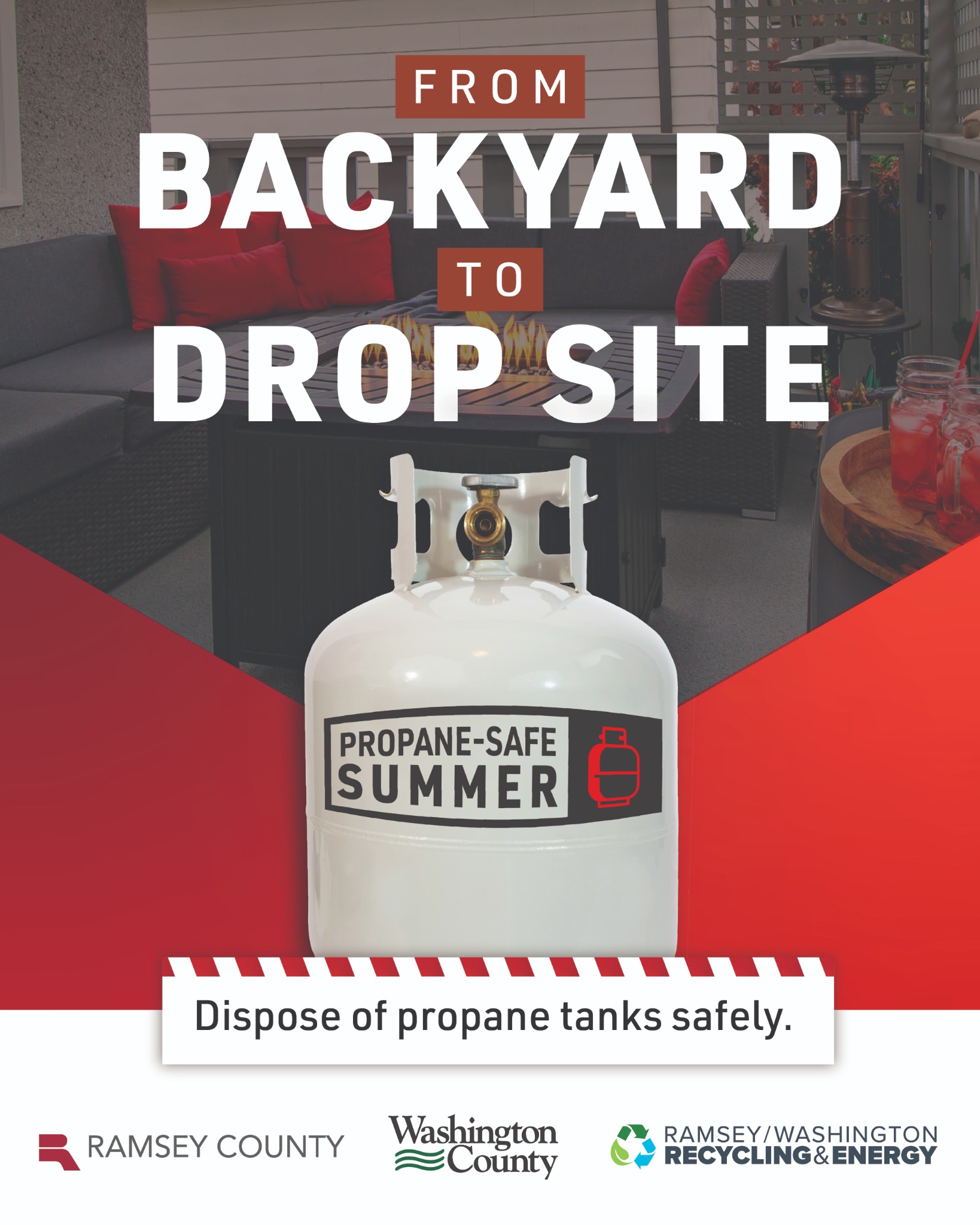 Ramsey County, Minnesota Facebook ad: Find a drop-off site