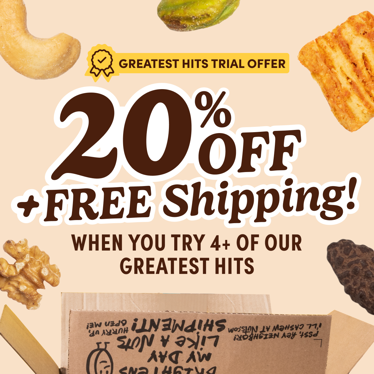 Nuts.com Facebook ad