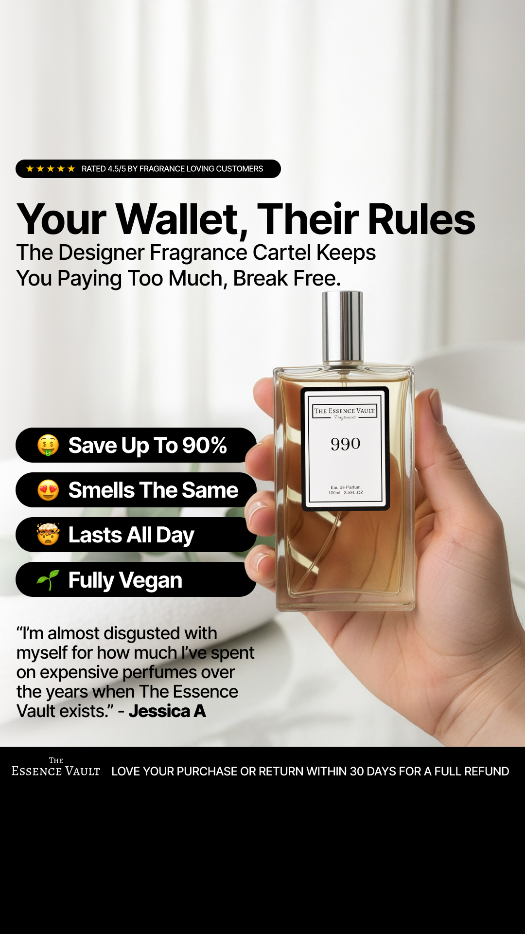 The Essence Vault Facebook ad