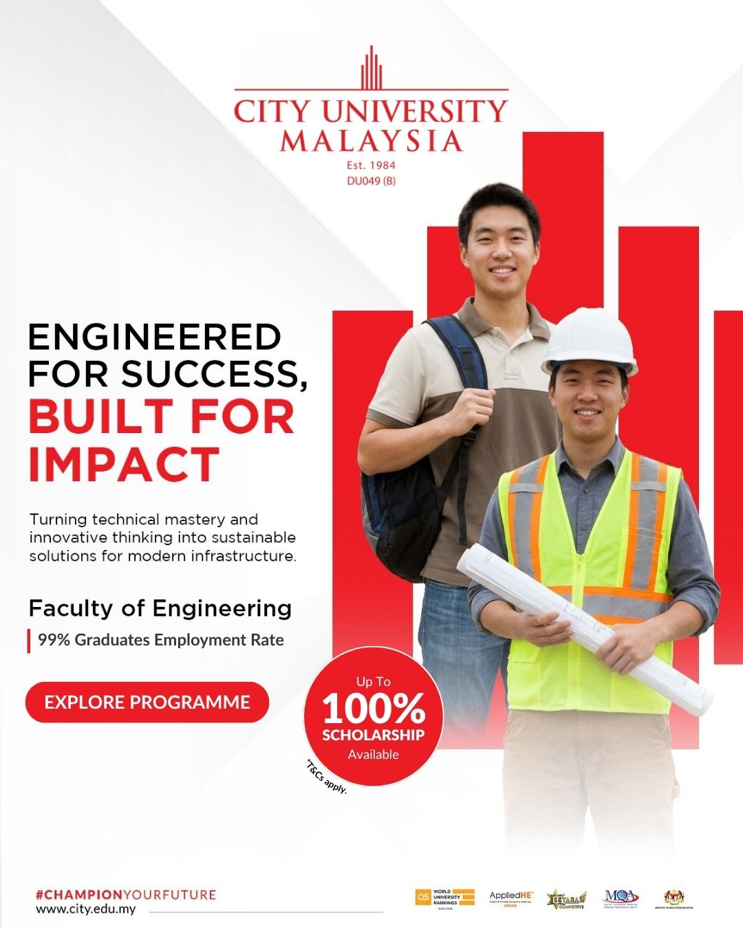 City University Malaysia Facebook ad: Our Faculty of Engineering is dedicated to shaping…