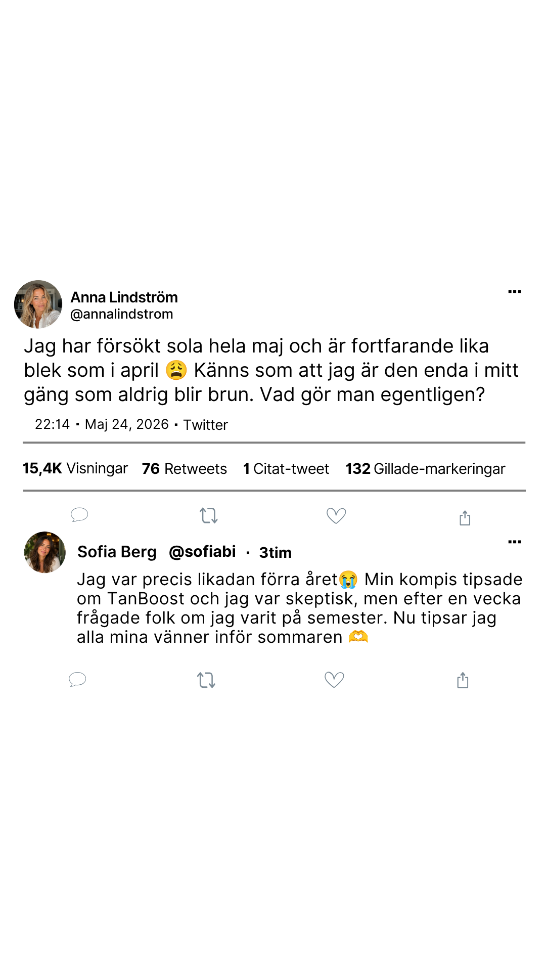 TanBoost Facebook ad: Köp Nu | Betala Senare Med Klarna