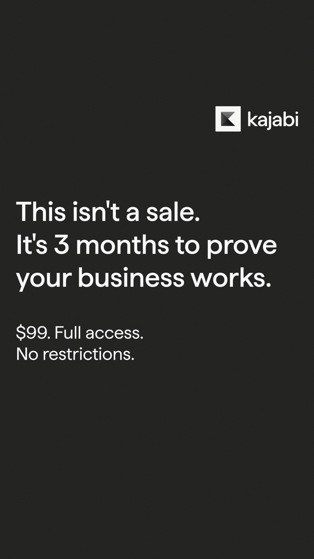 Kajabi Facebook ad