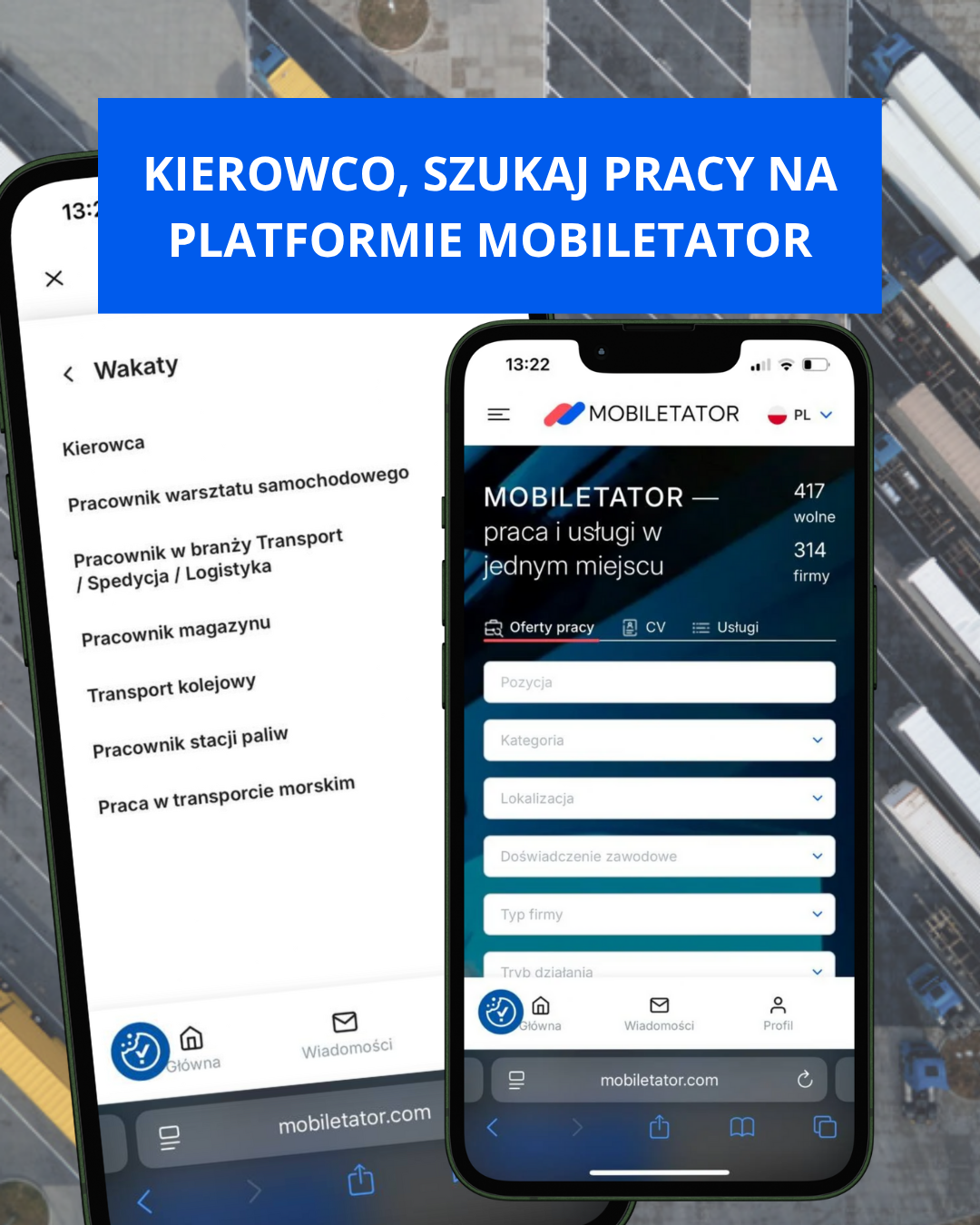 Mobiletator - job search service Facebook ad