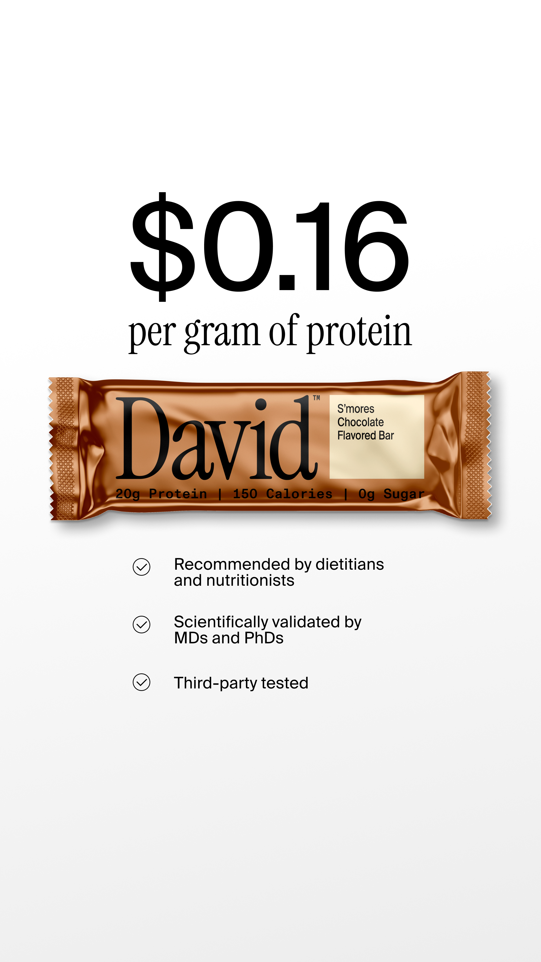 David Protein Facebook ad