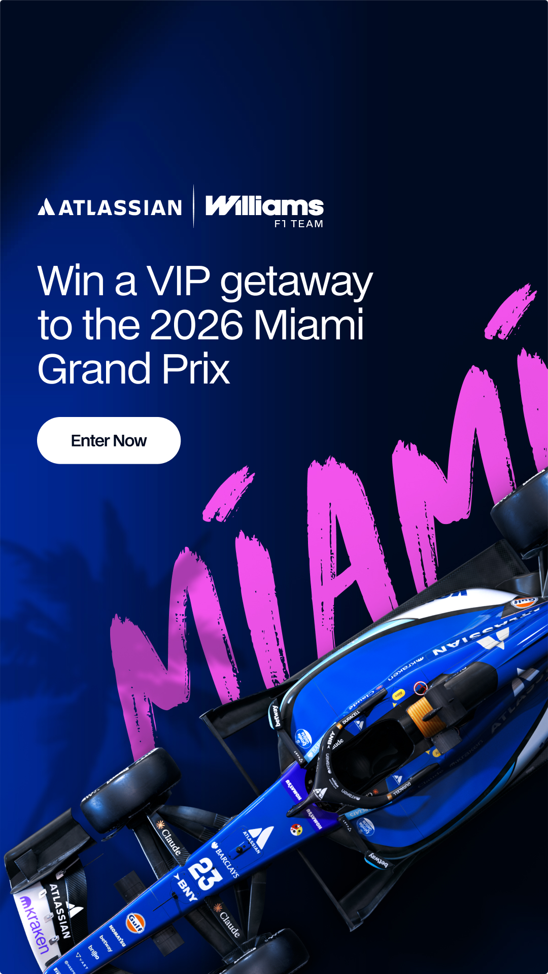 Atlassian Williams F1 Team Facebook ad from Mar 10, 2026