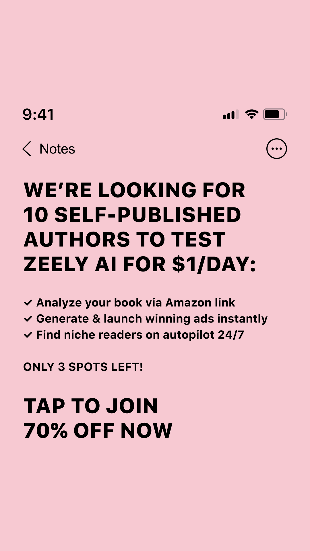 Zeely: Grow Sales with AI Facebook ad