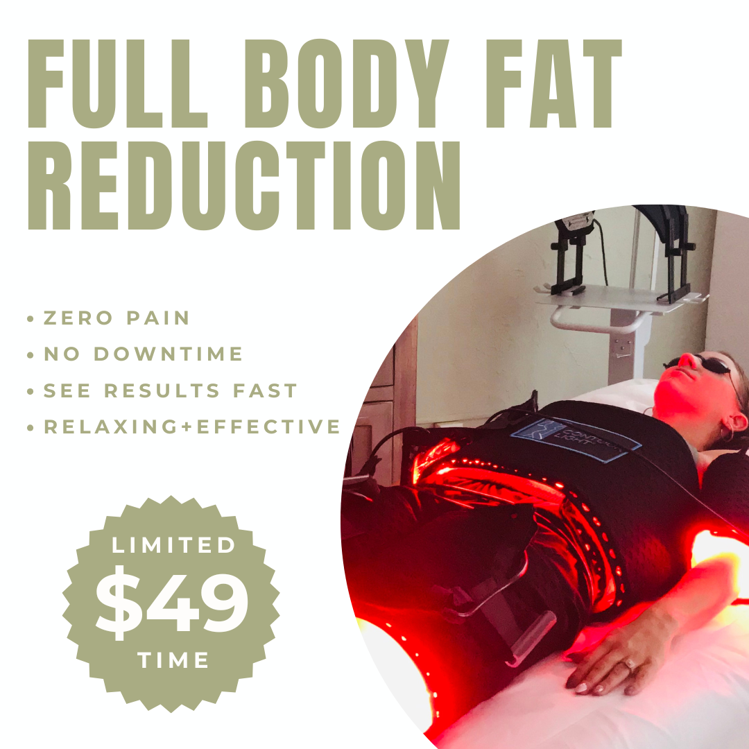Healing Hands Chiropractic Facebook ad: Say Goodbye to Stubborn Fat for $49!