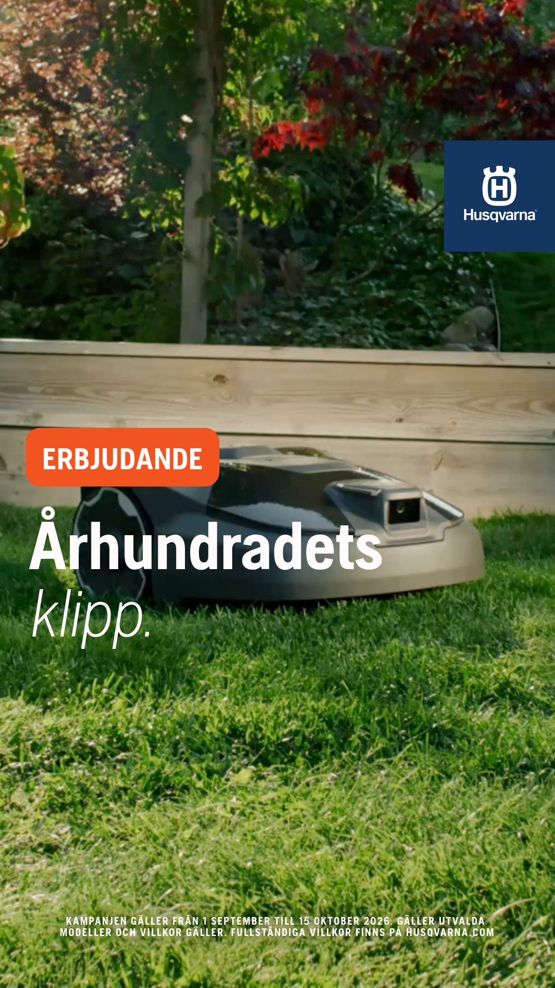 Husqvarna Facebook ad: Tidsbegränsat erbjudande