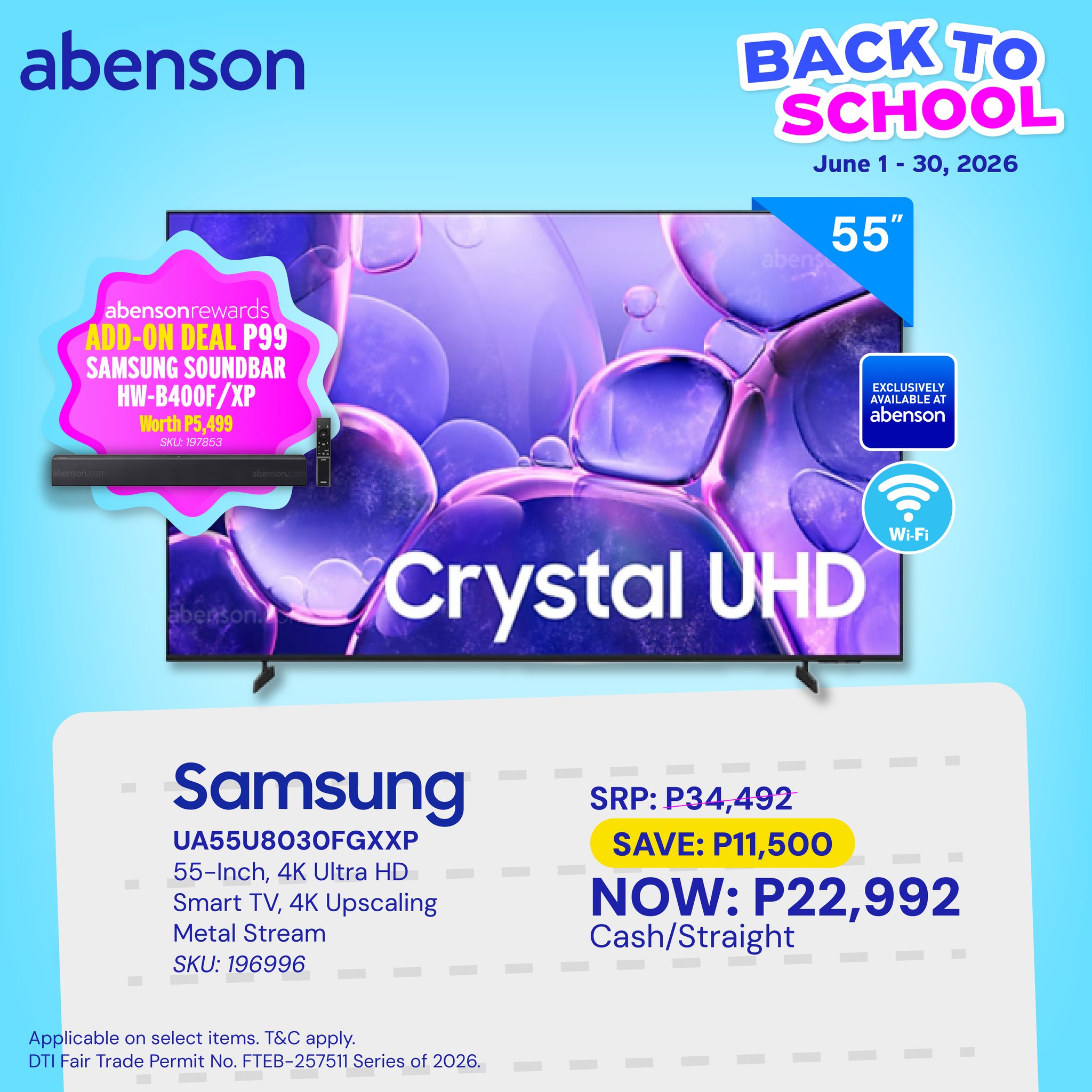 Abenson Facebook ad