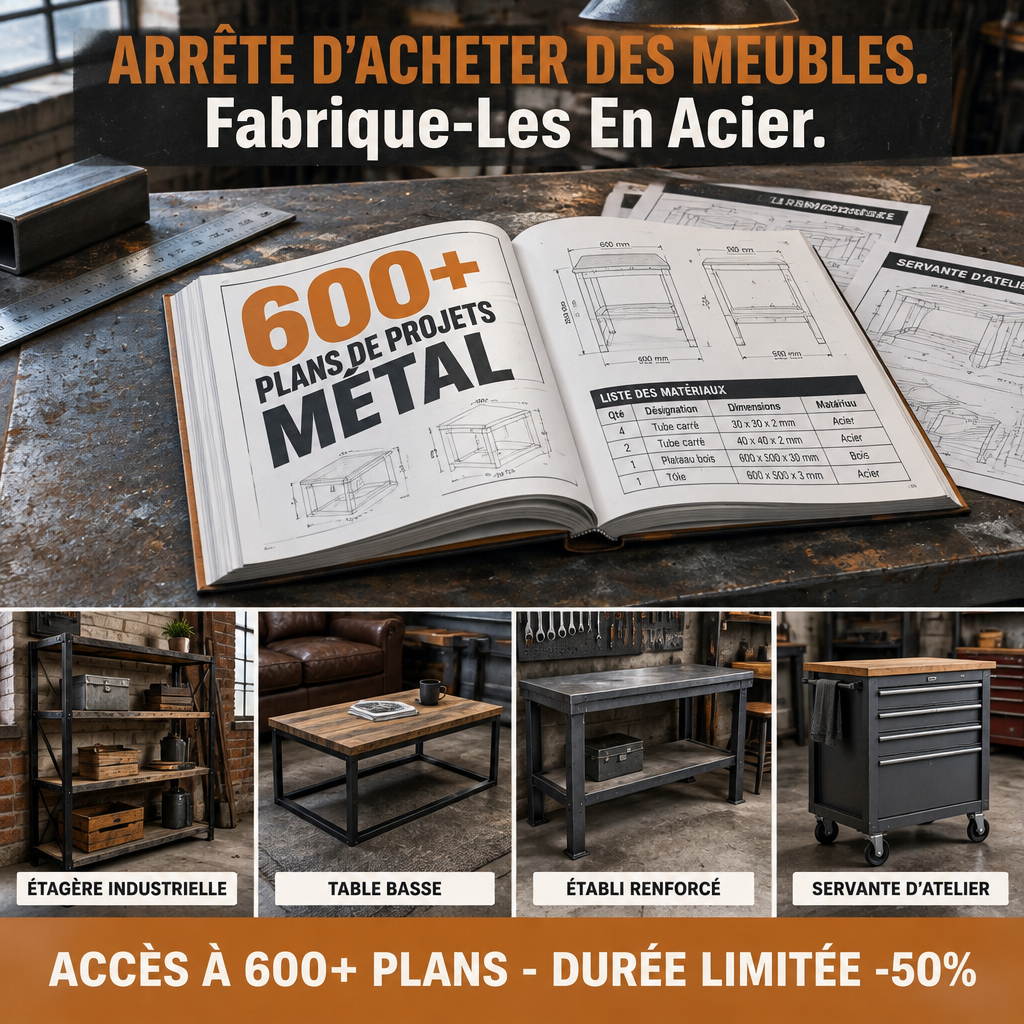 Master Crafts DIY Facebook ad: 600+ Plans Métallurgie