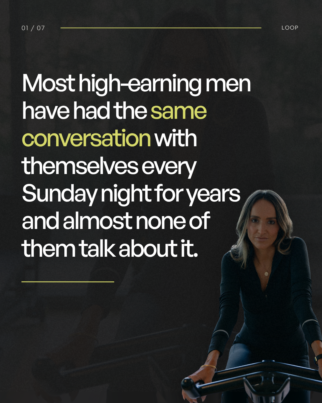 SFA Coaching Facebook ad: Most high-earning men have had the same conversation…