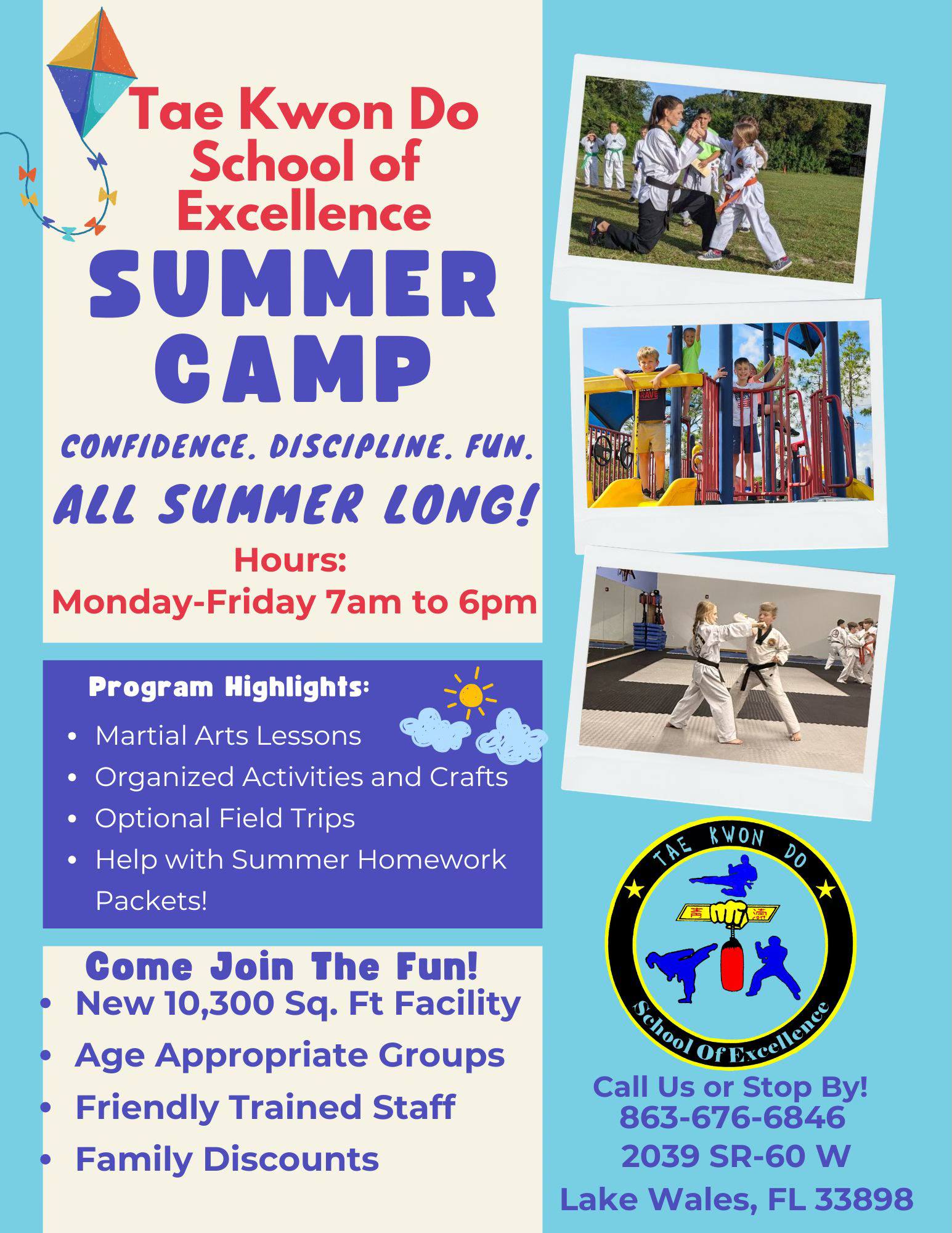 Tae Kwon Do School of Excellence LLC Facebook ad