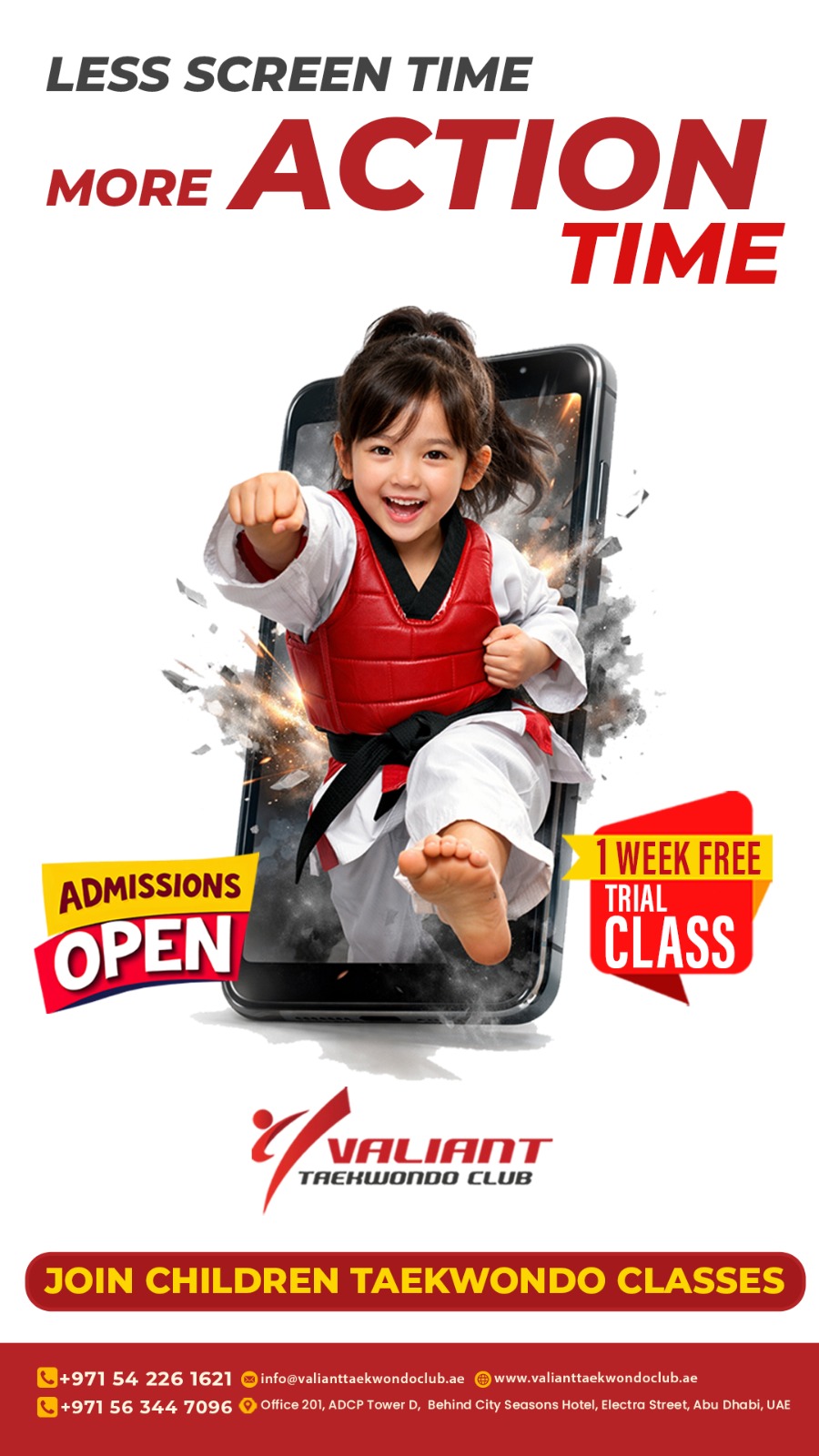 Valianttaekwondo Club Facebook ad