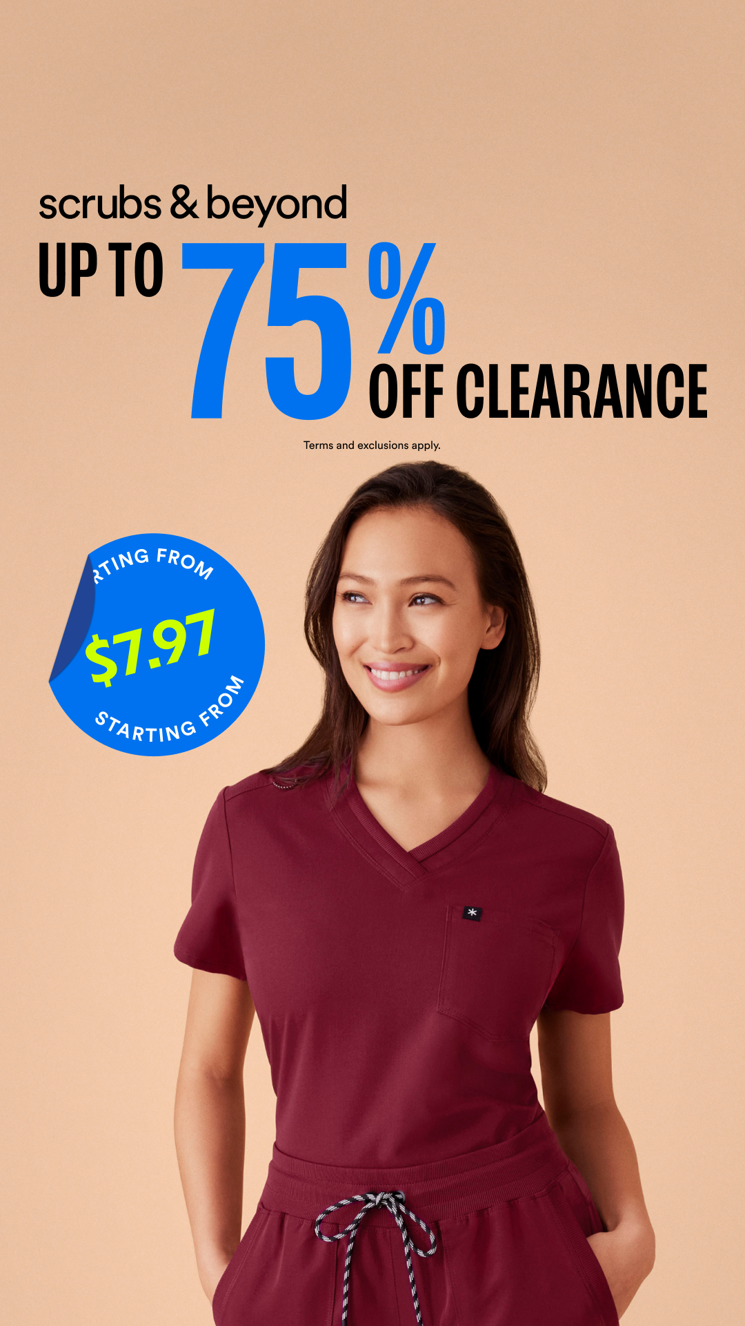 Scrubs & Beyond Facebook ad
