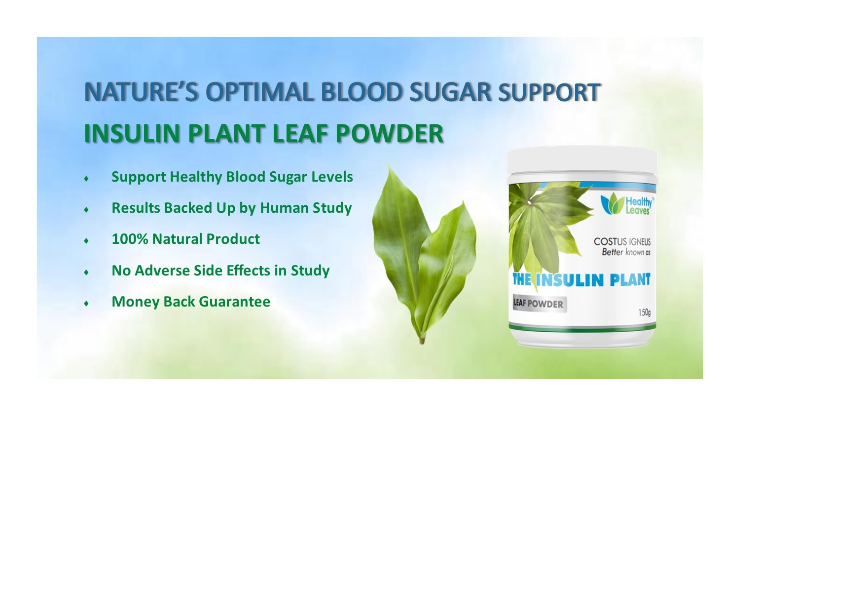 Healthy Leaves Facebook ad from Jul 30, 2024