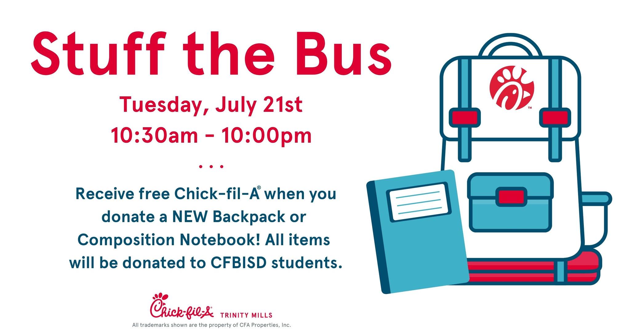 Chick-fil-A Trinity Mills Facebook ad