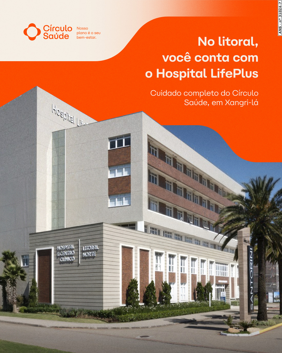 Círculo Saúde Facebook ad: Verão é tempo de descanso e tranquilidade quando…
