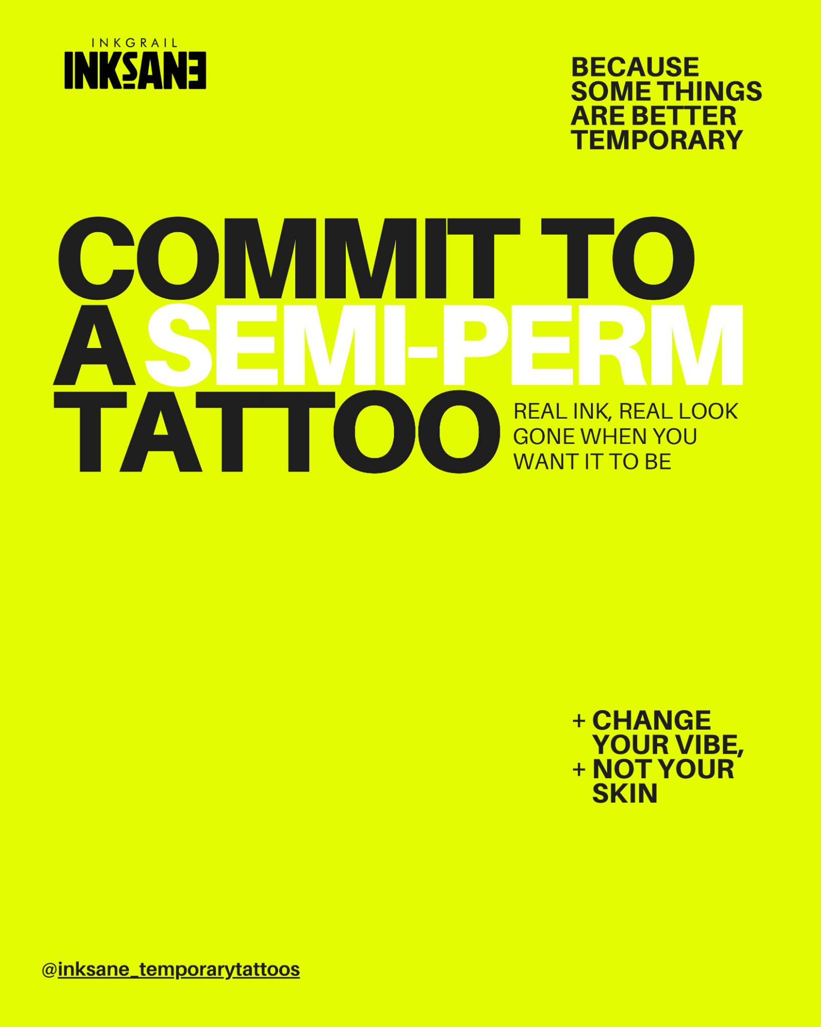 Inksane Facebook ad: Stand Out with Inksane Tattoos