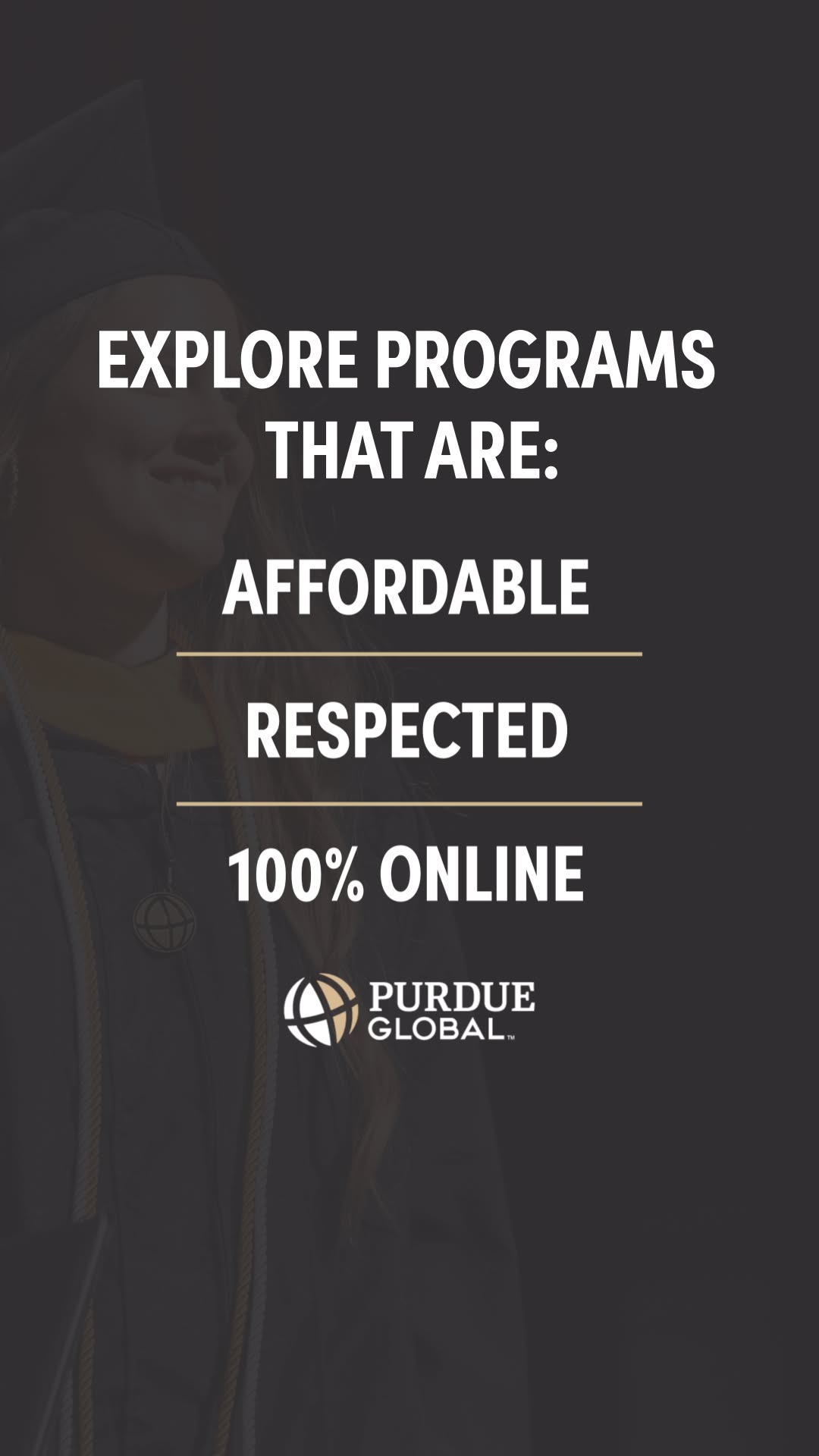Purdue Global Facebook ad from Apr 1, 2026