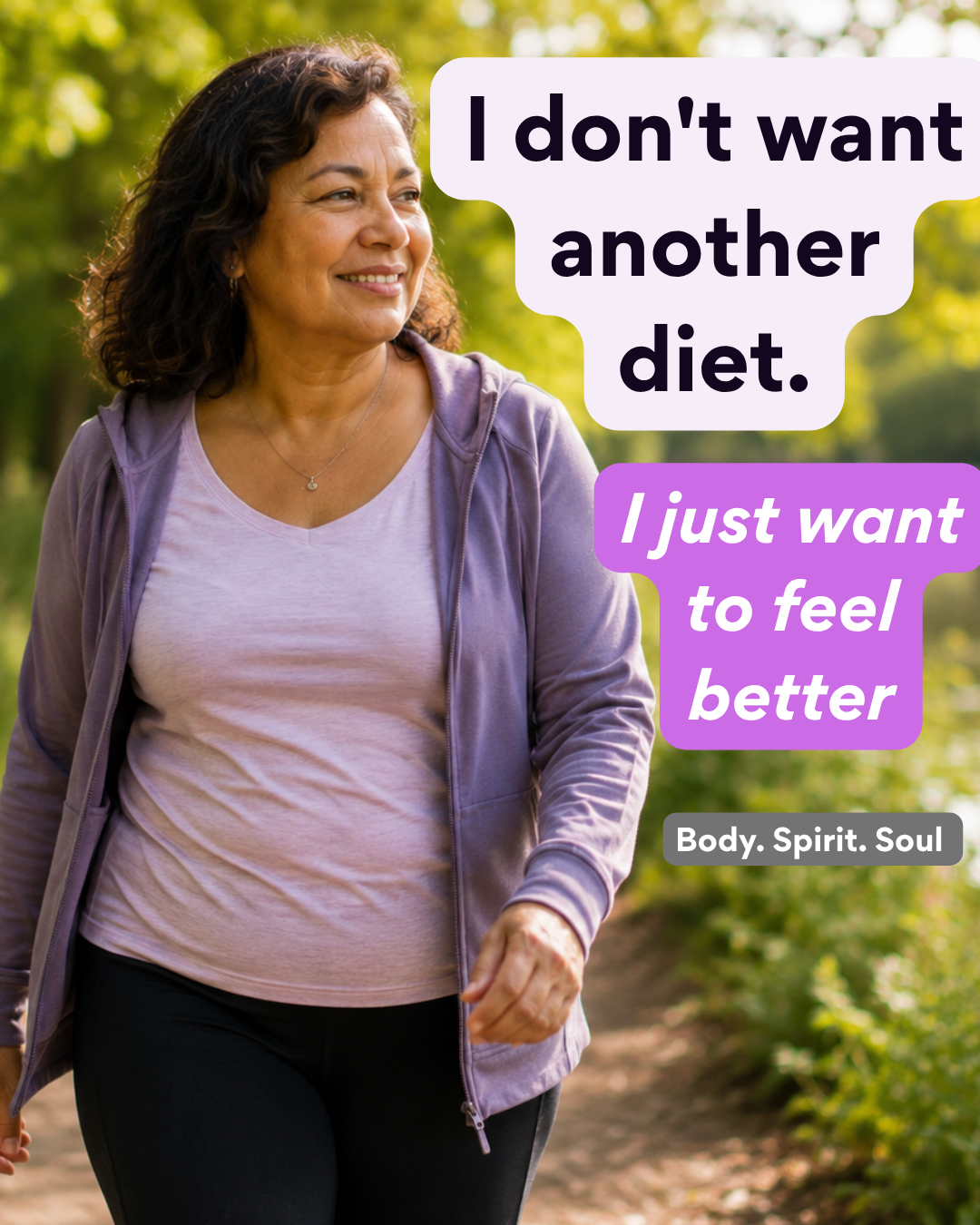 Fitfish Facebook ad: Body. Spirit. Soul.