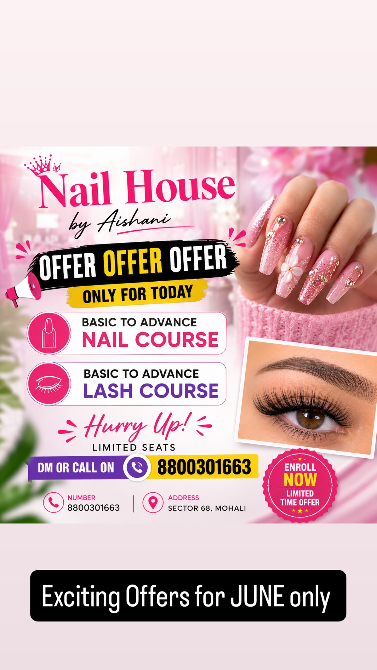 nail_house_byaishani Facebook ad: Exciting Offers for JUNE only