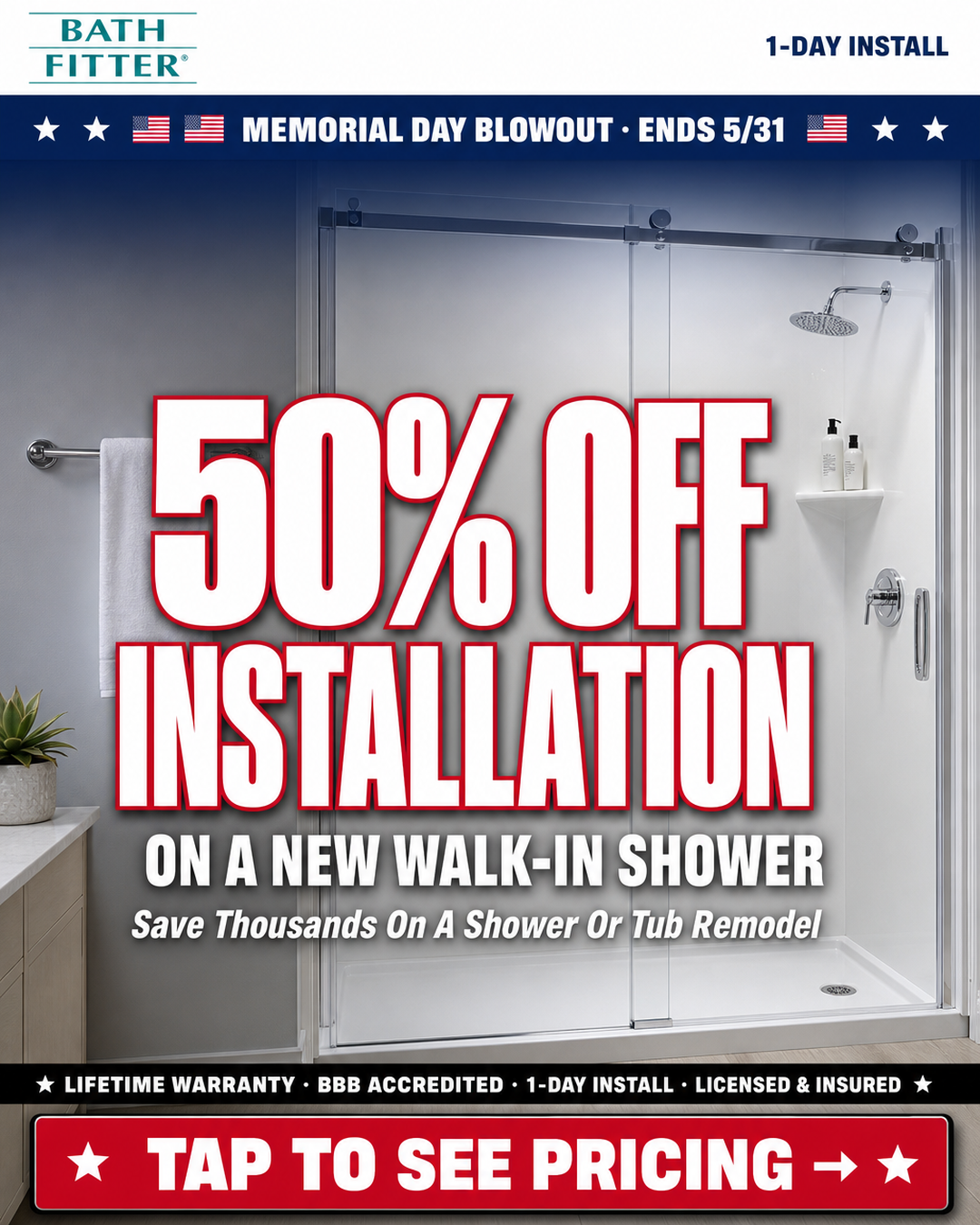 Bath Fitter Facebook ad