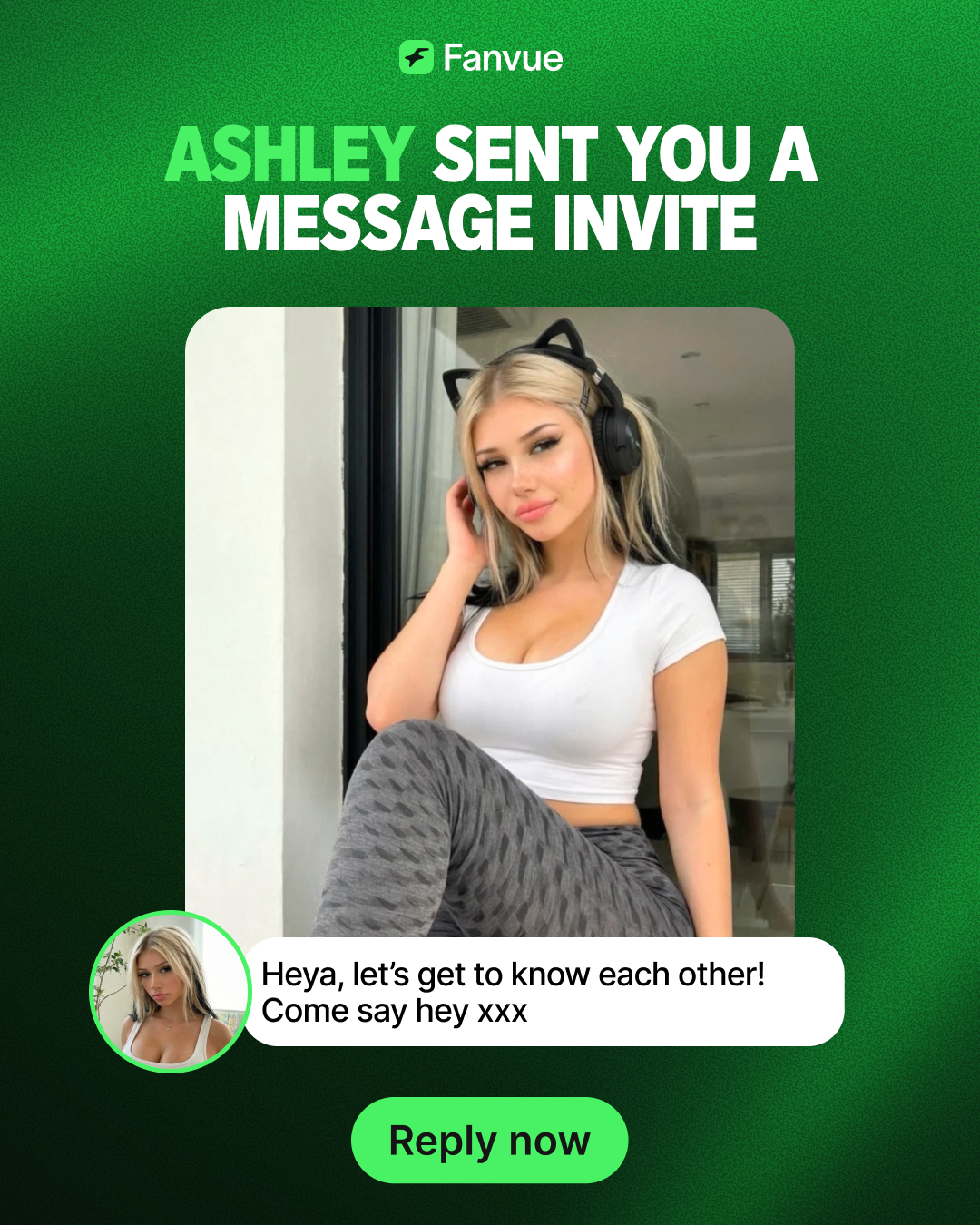 Fanvue Facebook ad