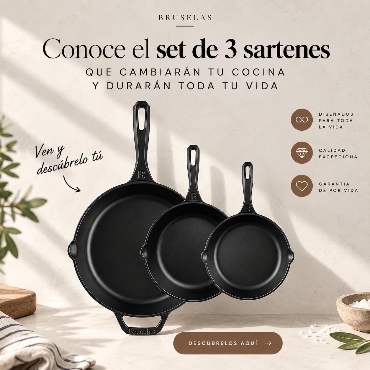 Bruselas Cocina Spain Facebook ad: Un set pensado para acompañarte durante años