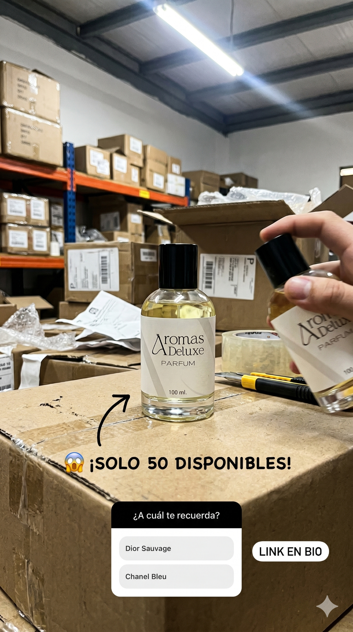 AromasDeluxe Facebook ad: Entra al link en bio y asegura el tuyo antes de que se…