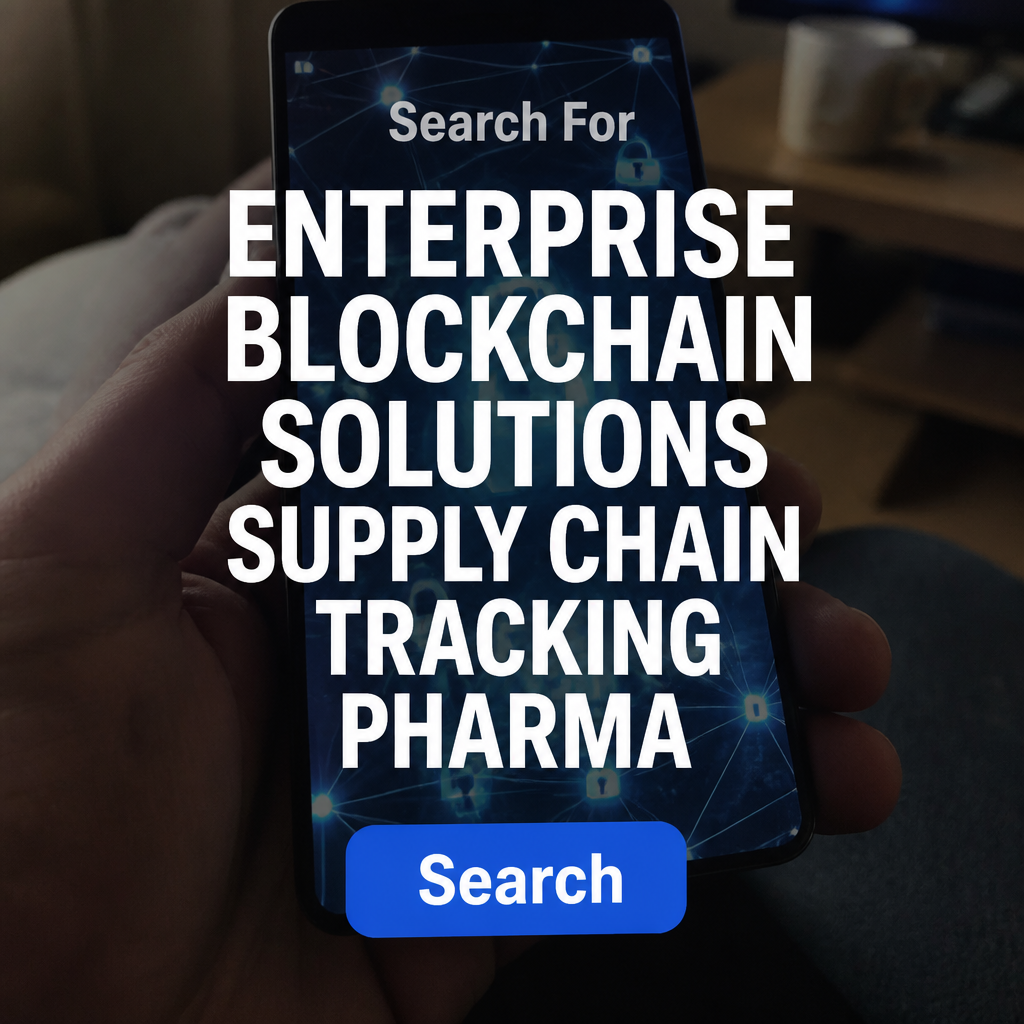 Everyday Solutions Network Facebook ad: Search for Enterprise blockchain solutions supply chain…