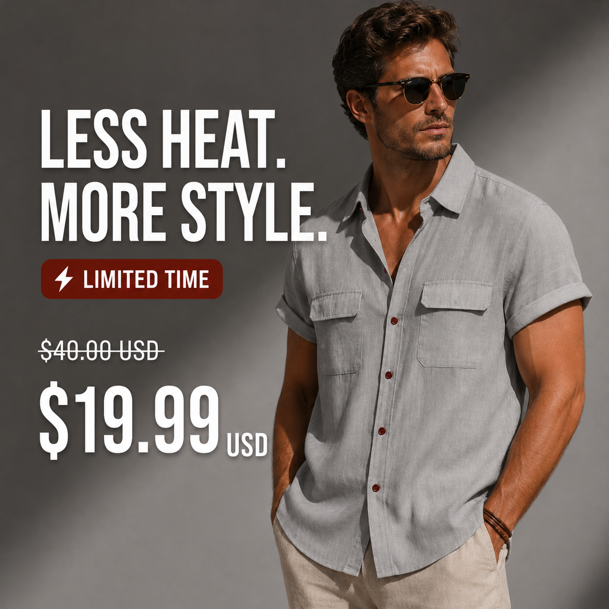 Comfy Shirts For Men Facebook ad