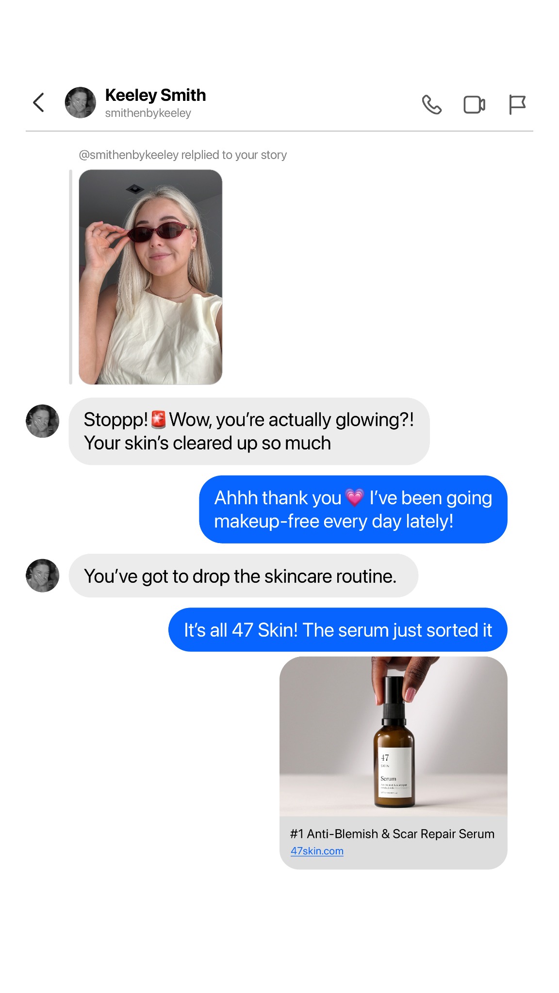 47Skin Facebook ad