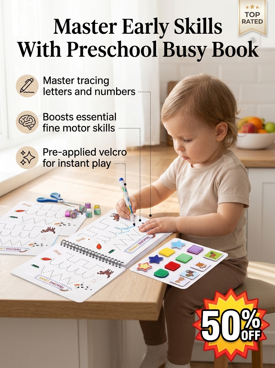 De-Correctmain Facebook ad: My Preschool Busy Book