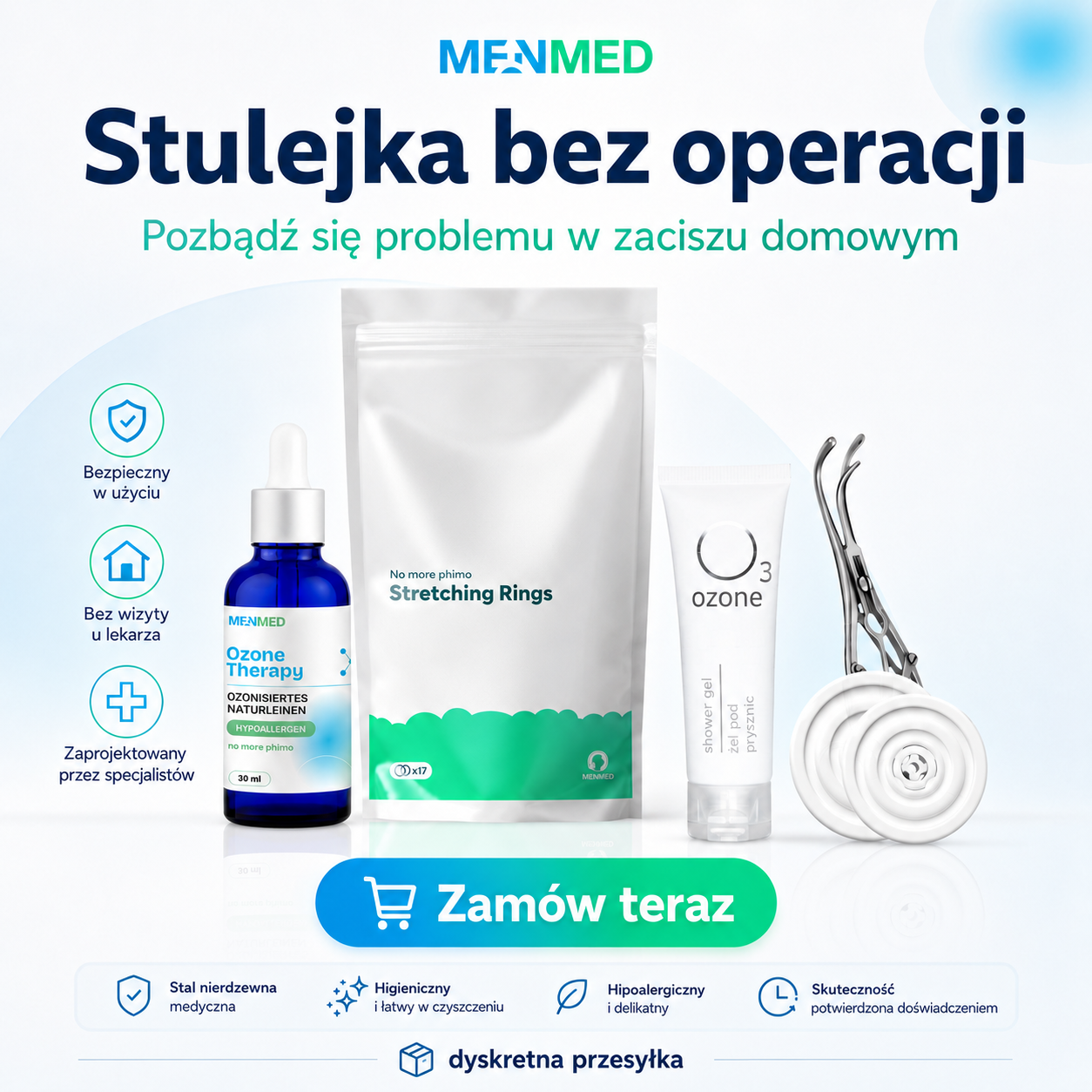 MenMed Facebook ad: Dyskretny prezent dla niego