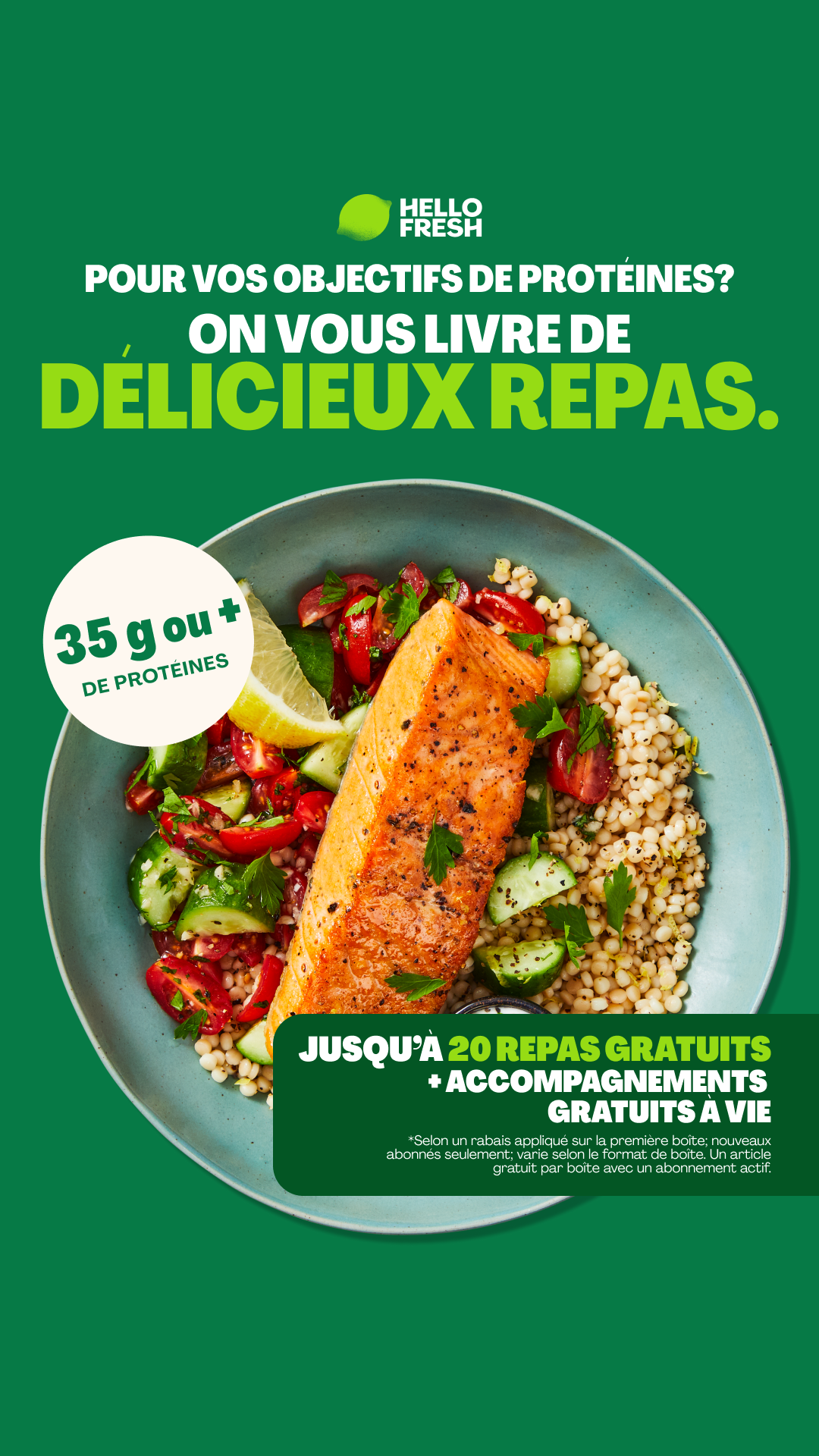 HelloFresh Facebook ad