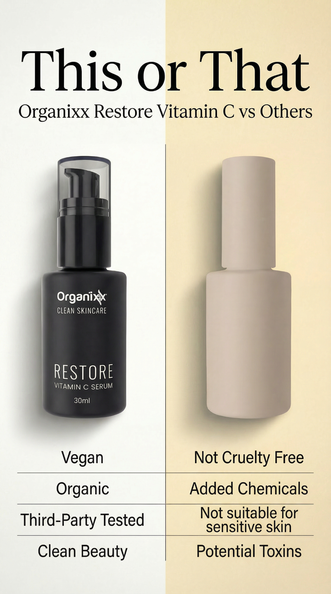 Organixx Facebook ad
