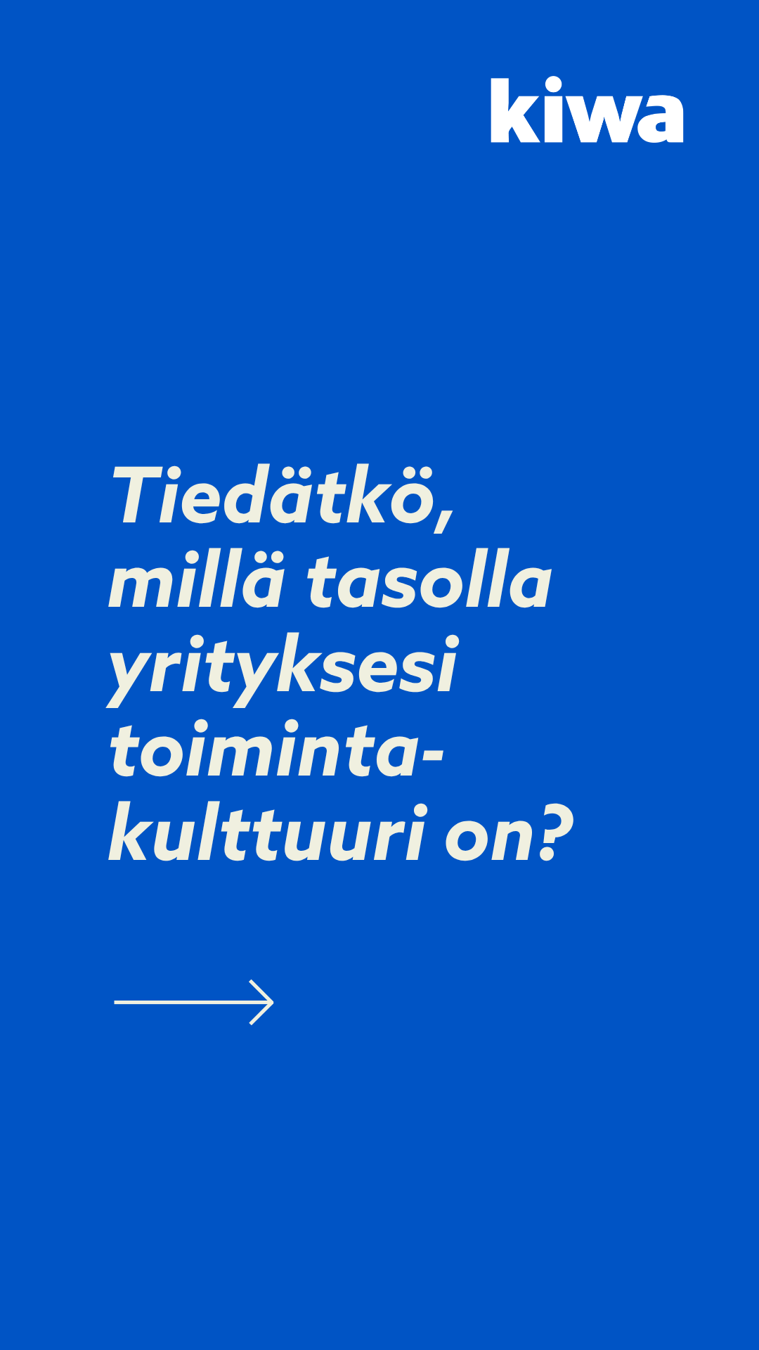 Kiwa Suomi Facebook ad