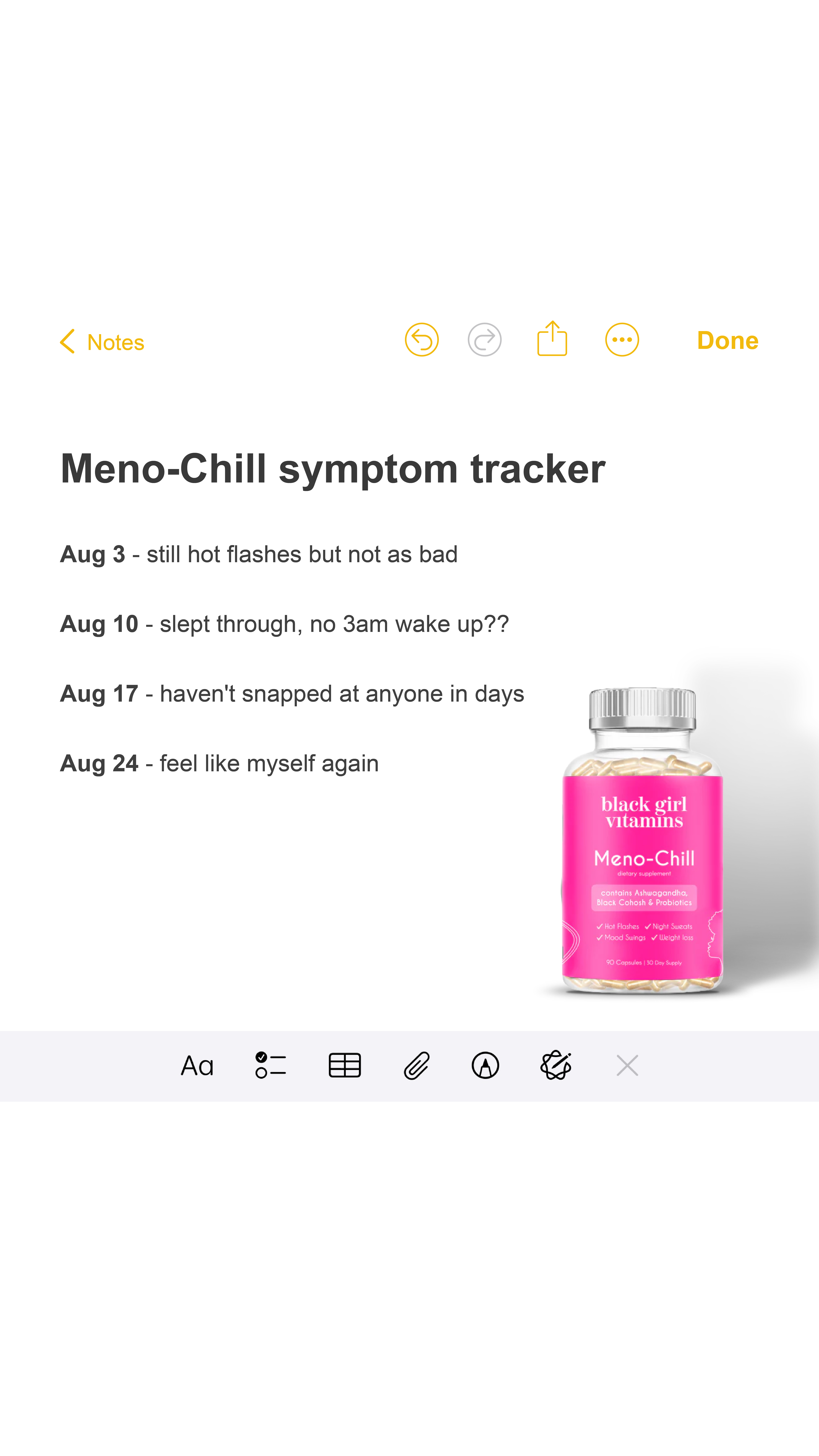 Black Girl Vitamins Facebook ad: Start Your Journey Today