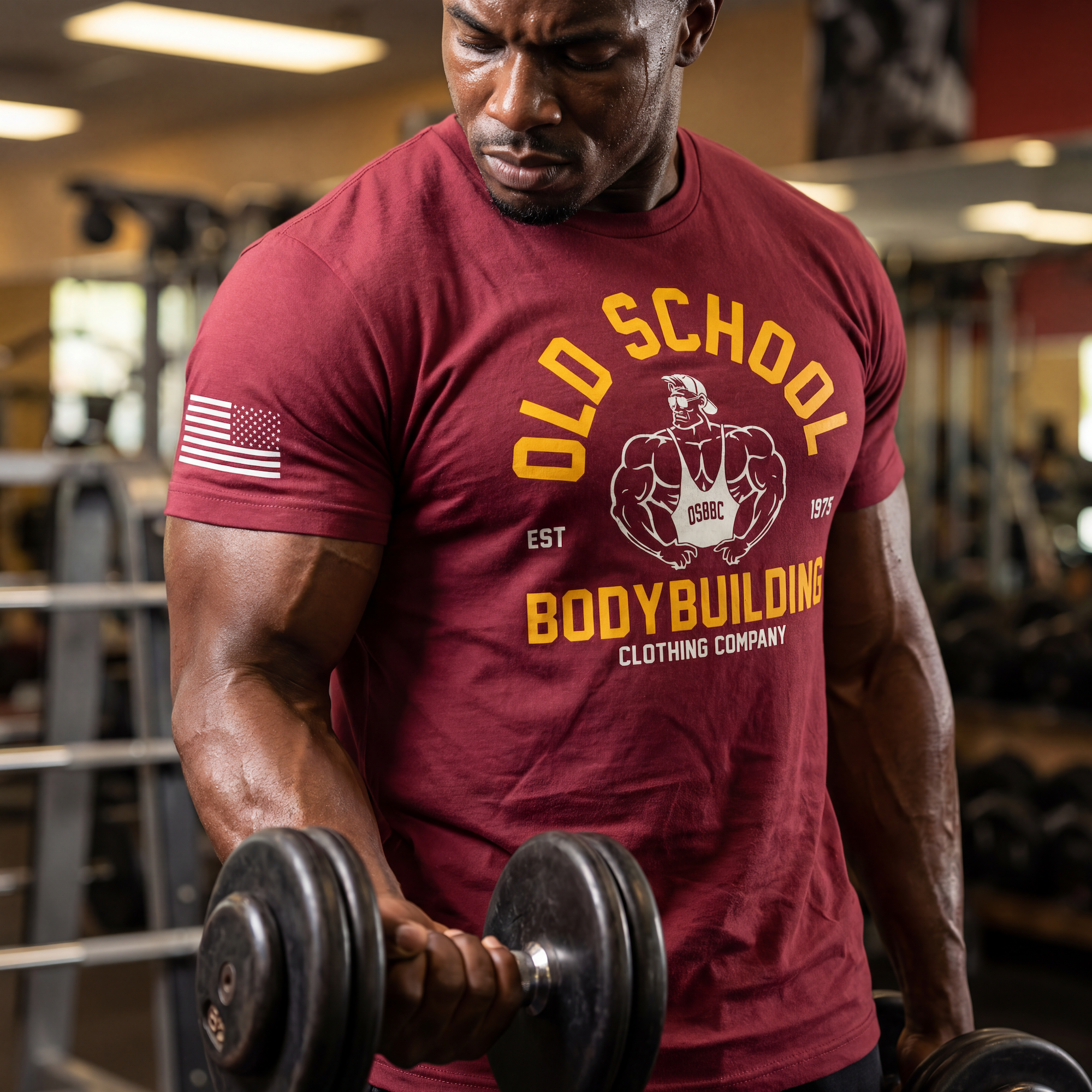 Old School Bodybuilding Clothing Co Facebook ad: 15% OFF Your 1st Purchase