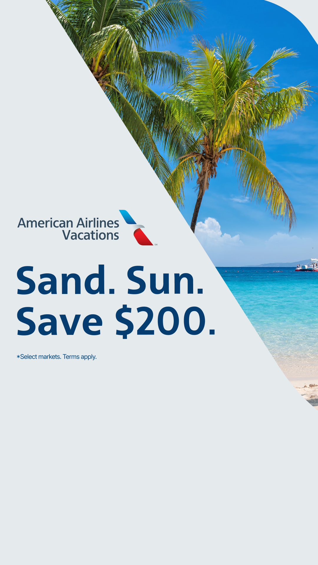 American Airlines Facebook ad: Celebrate the summer