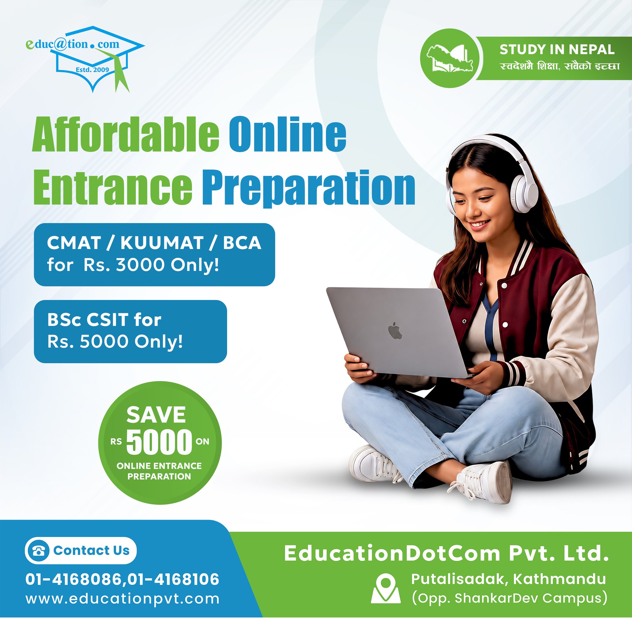 education.com Pvt Ltd Facebook ad: ๐๐ญ๐๐ซ๐ญ ๐ฒ๐จ๐ฎ๐ซ ๐๐๐๐๐๐ฆ๐ข๐ ๐ฃ๐จ๐ฎ๐ซ๐ง๐๐ฒโฆ