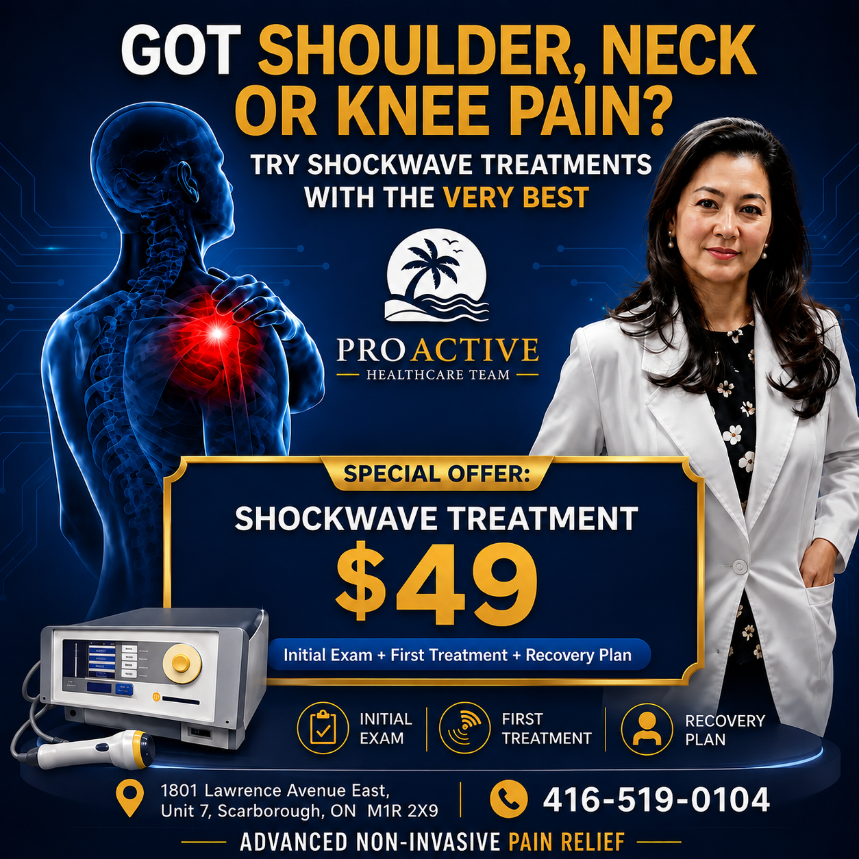 Proactive Healthcare Team 289-597-8999 Facebook ad: Natural Pain Relief Starts Here