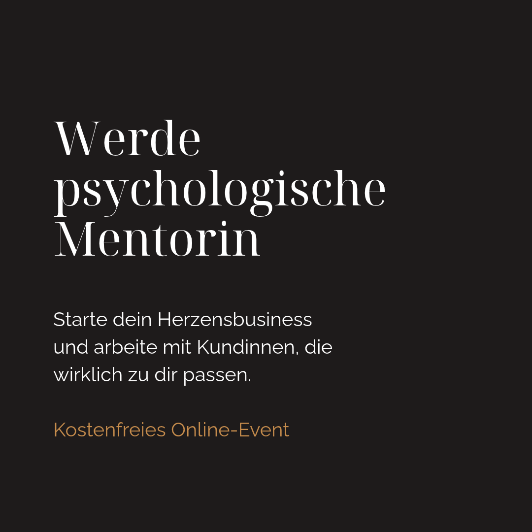 Dr. Tamara Schneider Facebook ad: Werde psychologische Mentorin