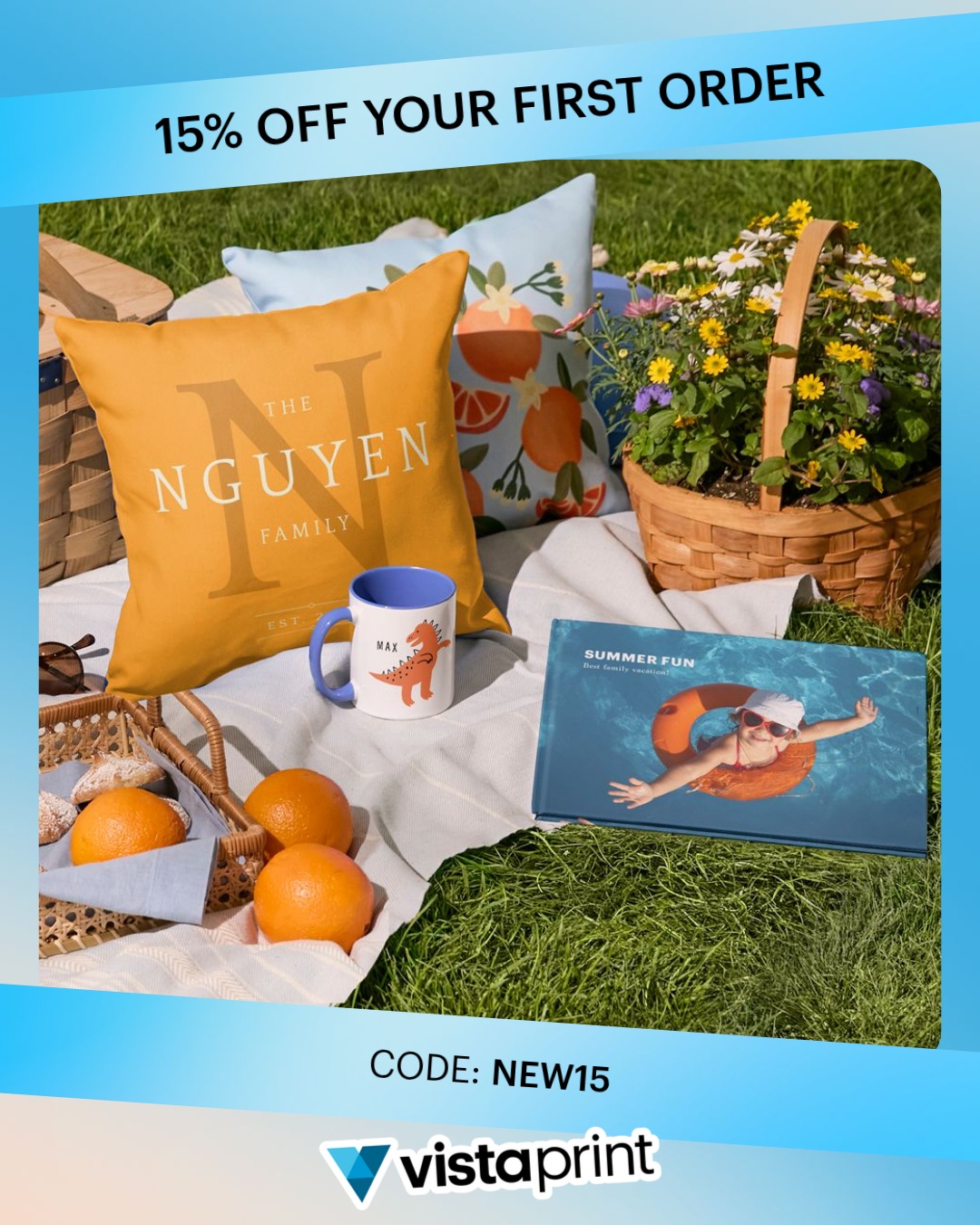 VistaPrint Facebook ad